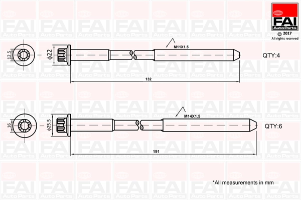 FAI AUTOPARTS B1625
