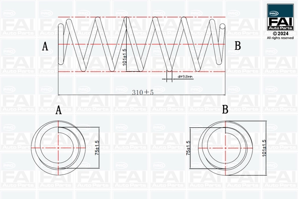 FAI AUTOPARTS FPCS107