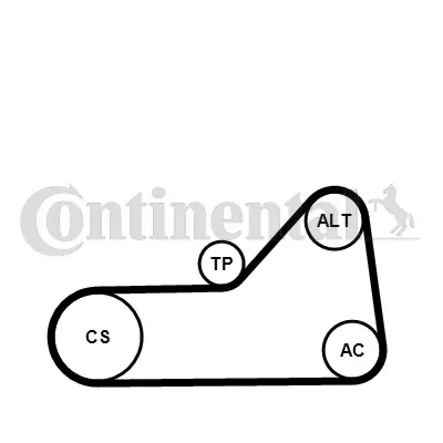 Continental 6PK1153WP1
