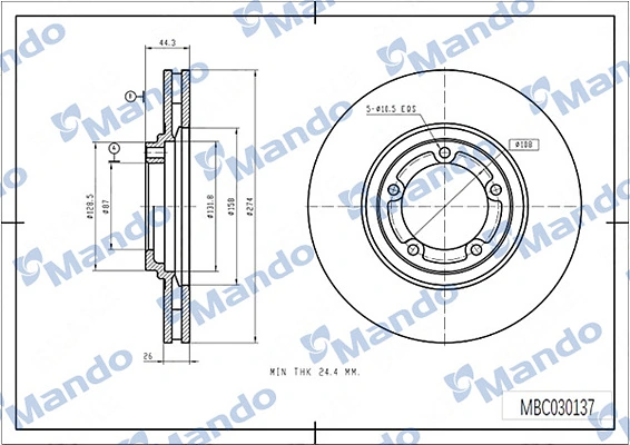 MANDO MBC030137