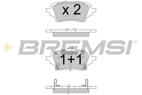 BREMSI BP3796