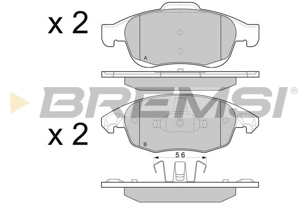 BREMSI BP3329
