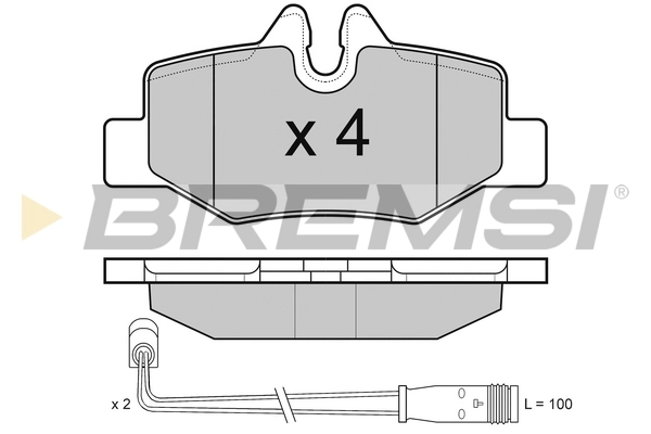 BREMSI BP3101