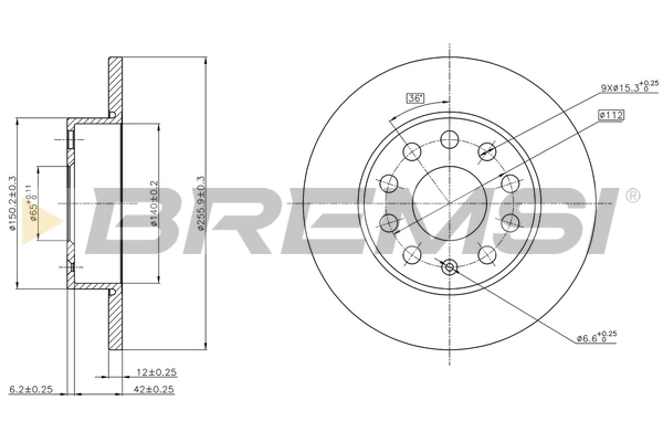 BREMSI CD7276S