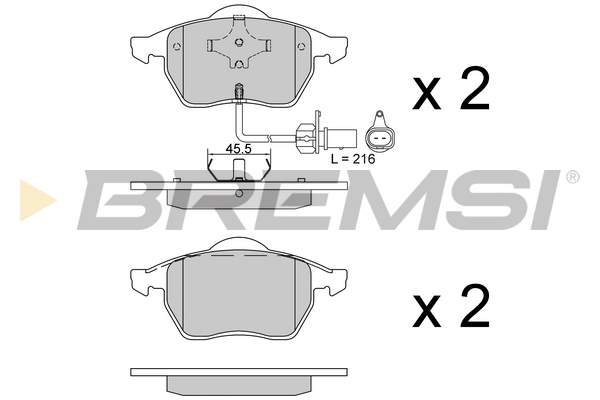 BREMSI BP2516