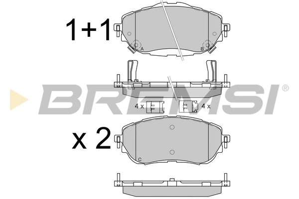 BREMSI BP3537