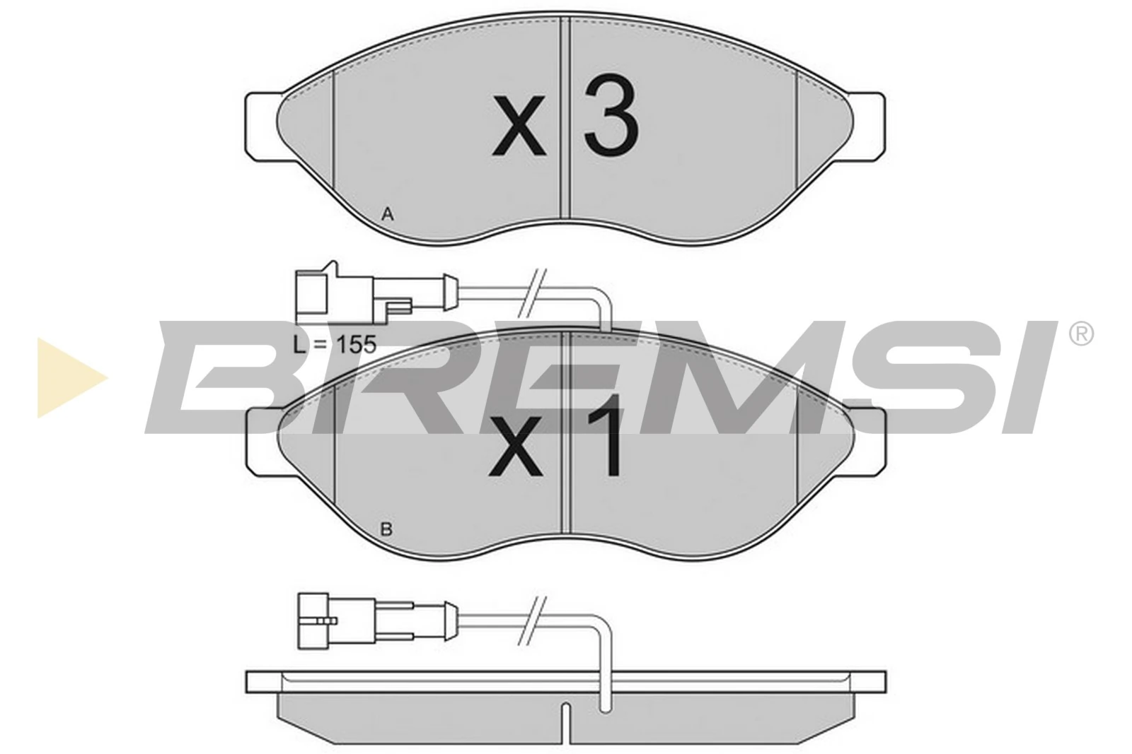 BREMSI BP3285
