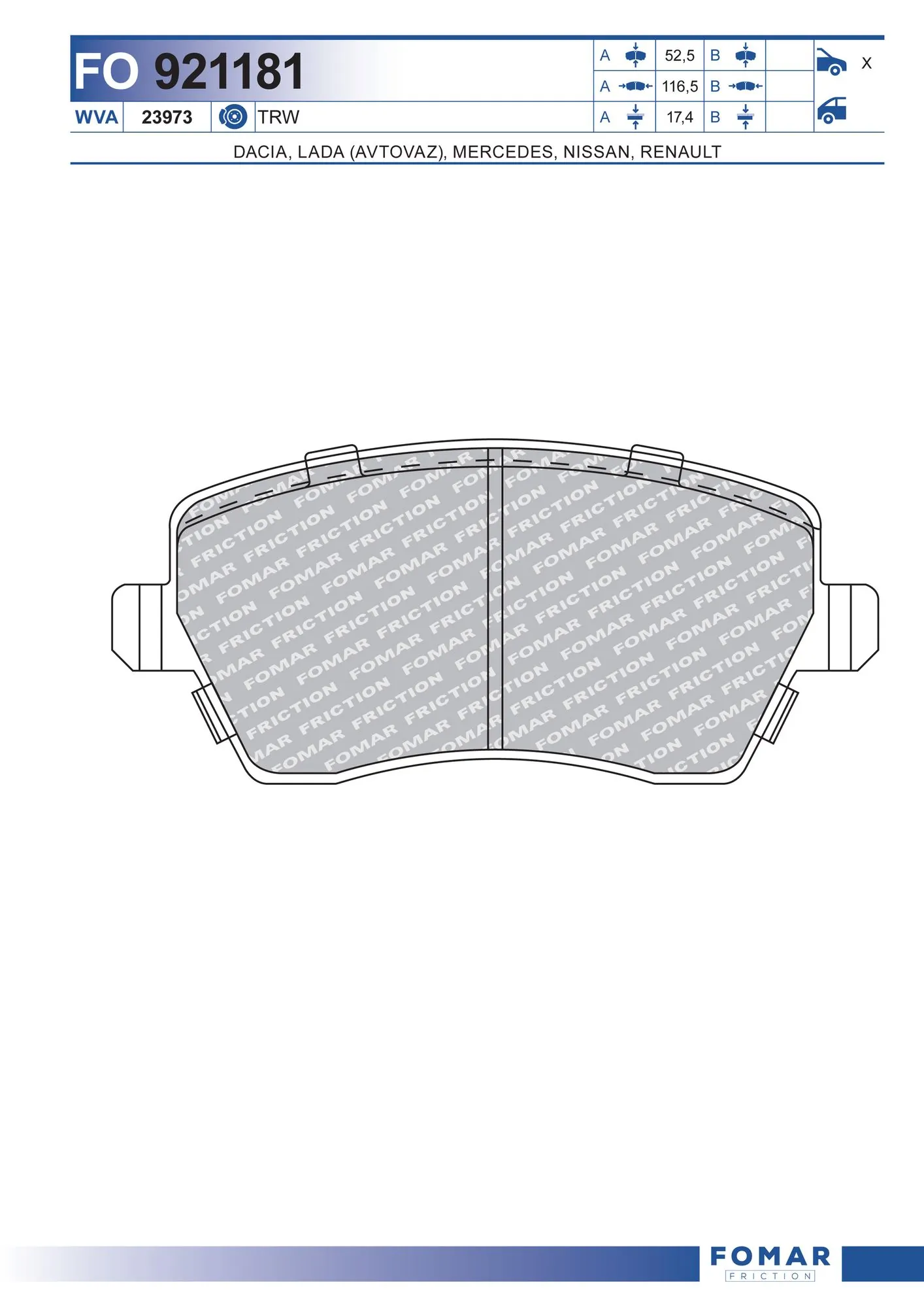 FOMAR FO921181