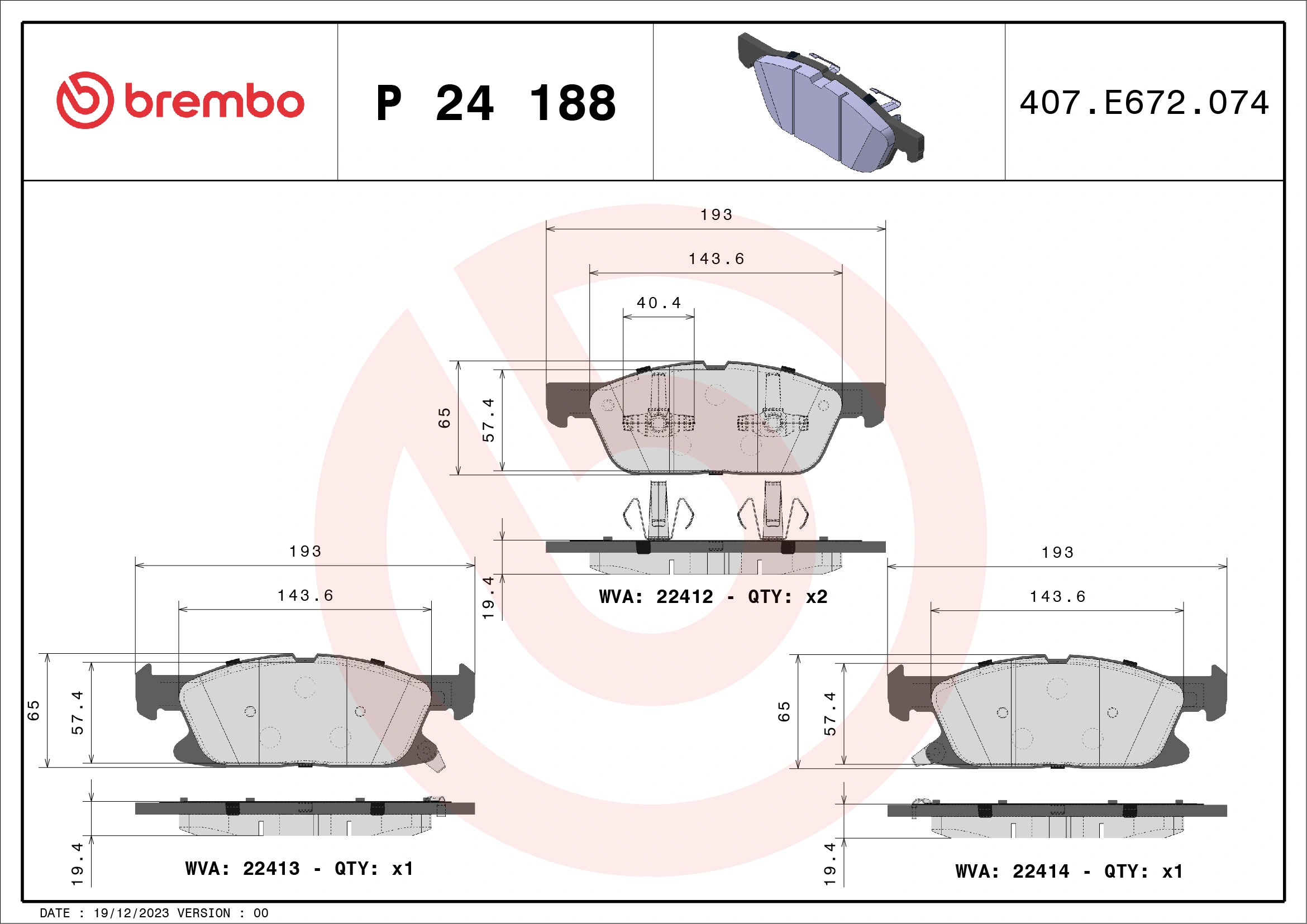 BREMBO P24188
