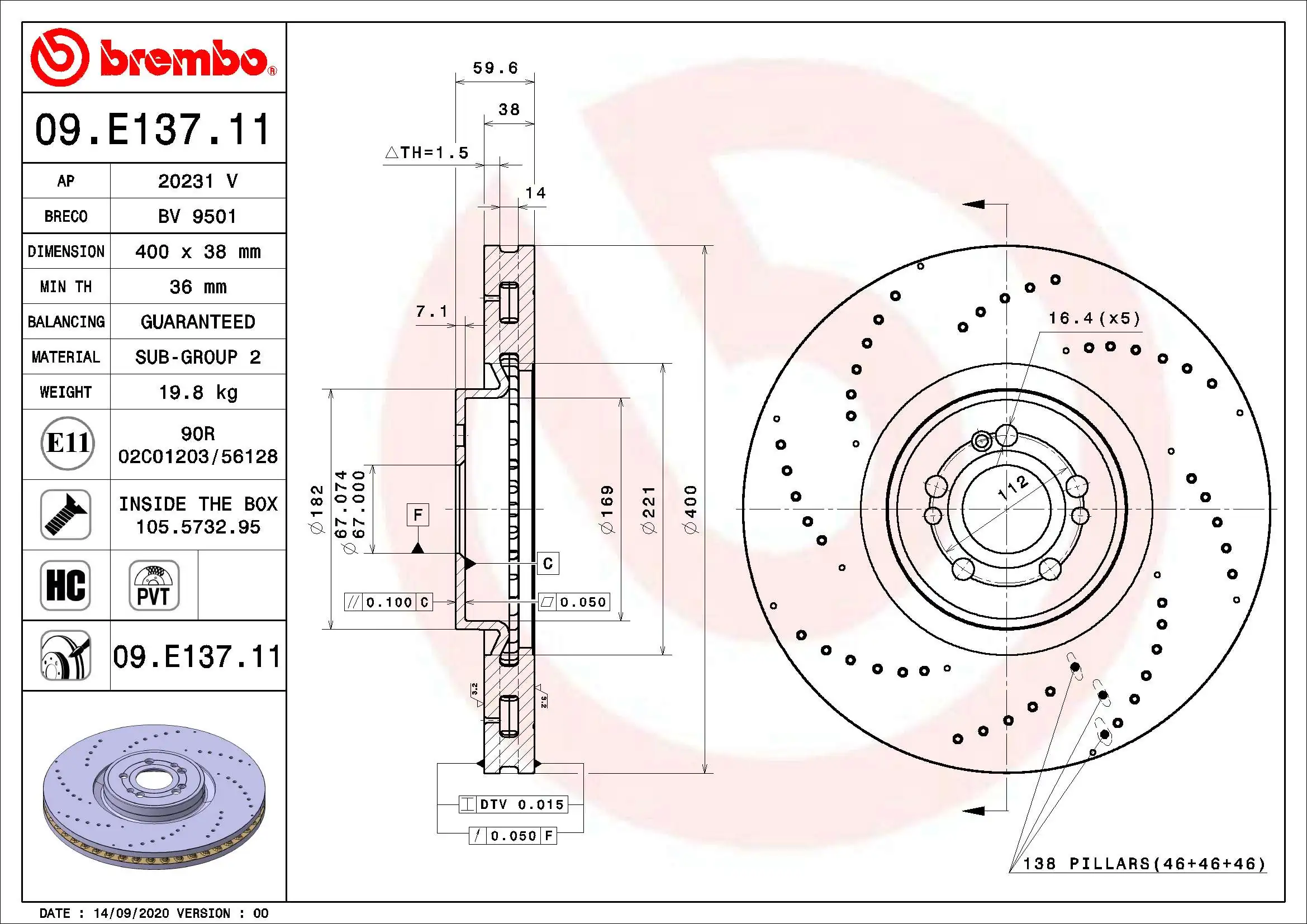 BREMBO 09E13711