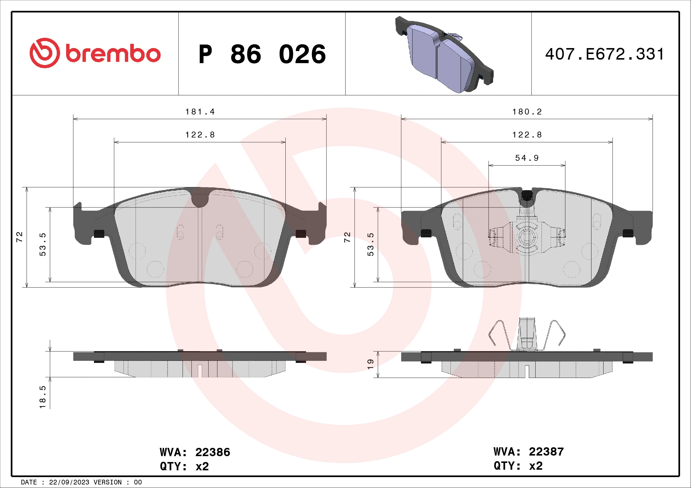 BREMBO P86026