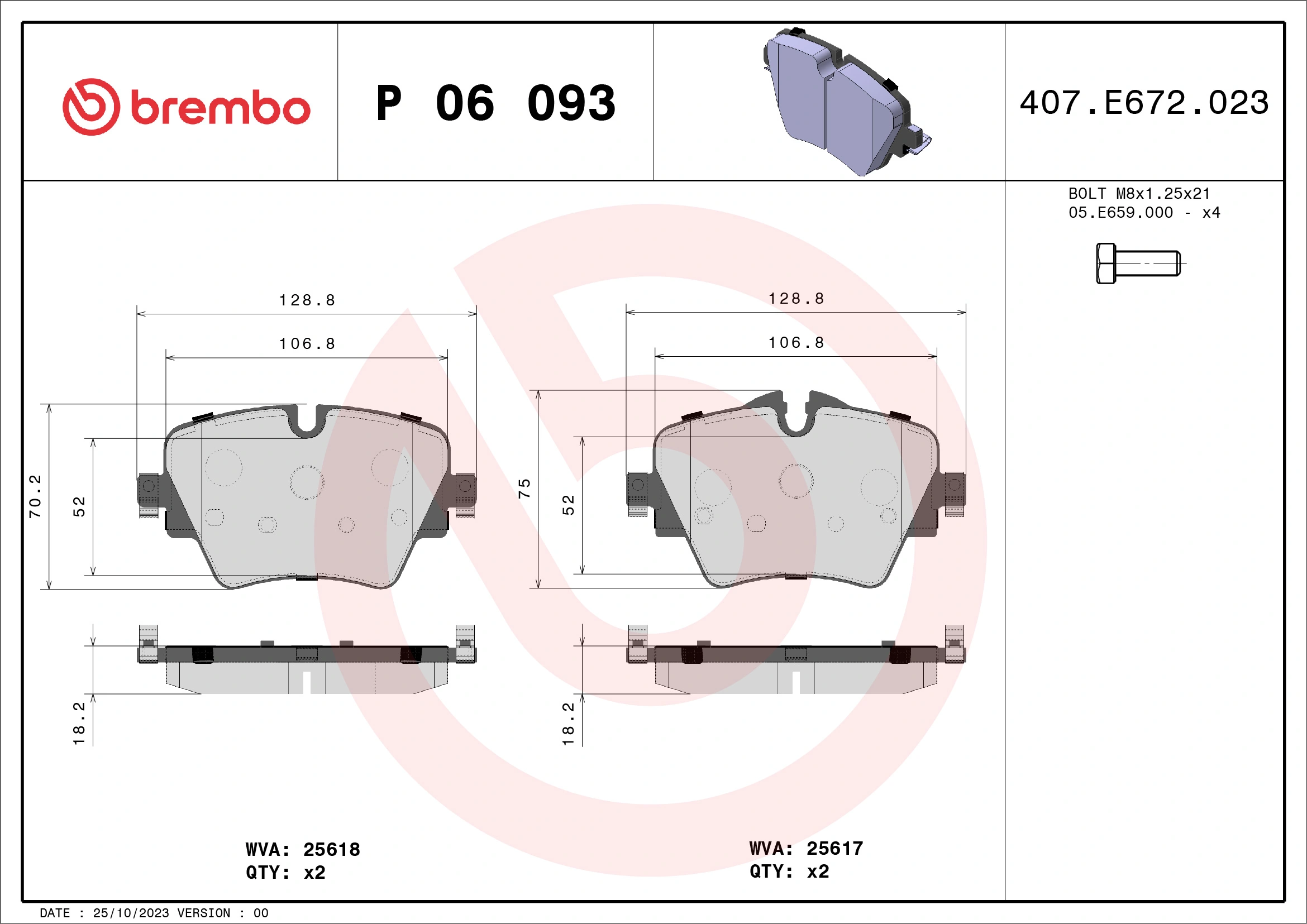 BREMBO P06093