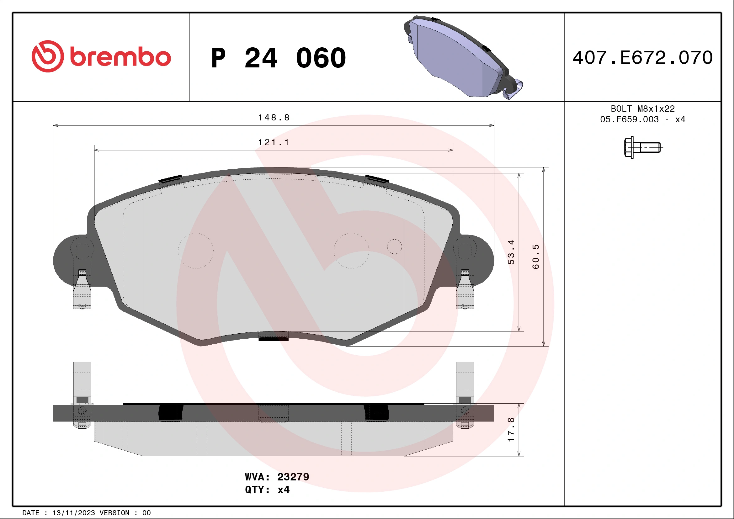 BREMBO P24060