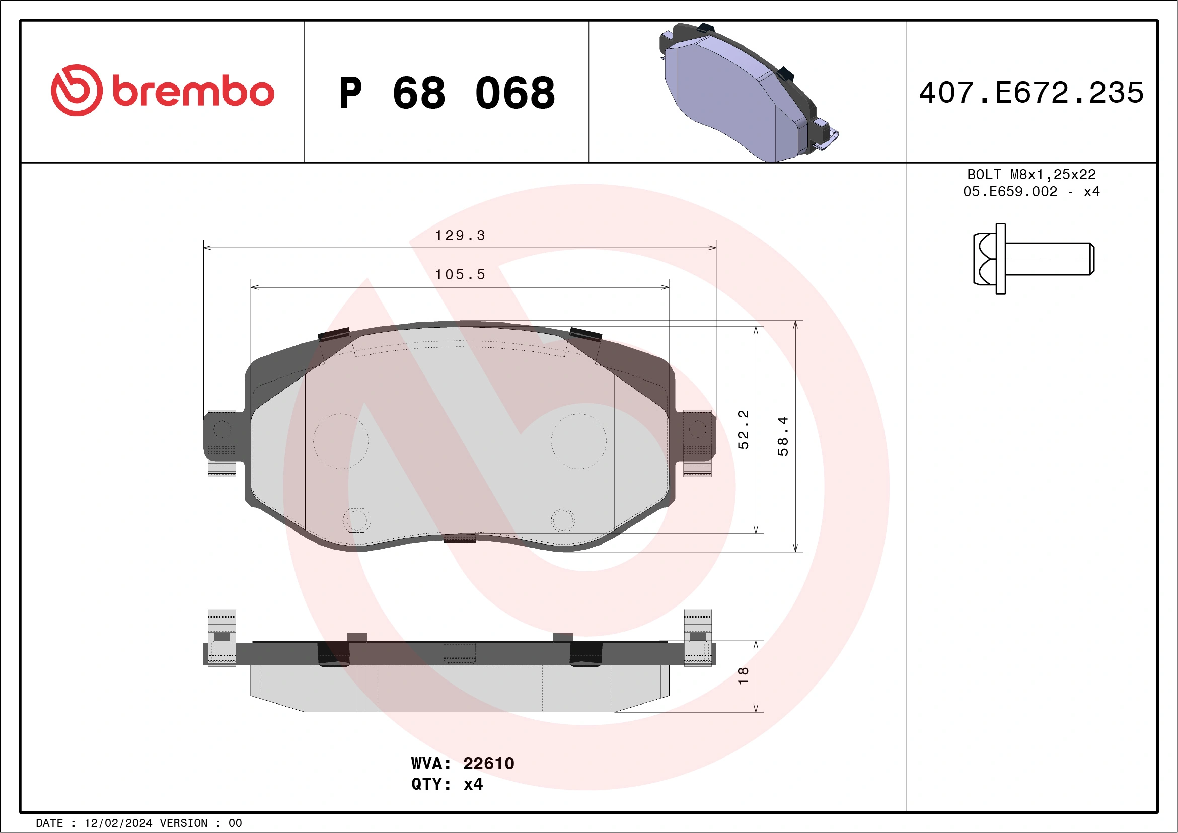 BREMBO P68068