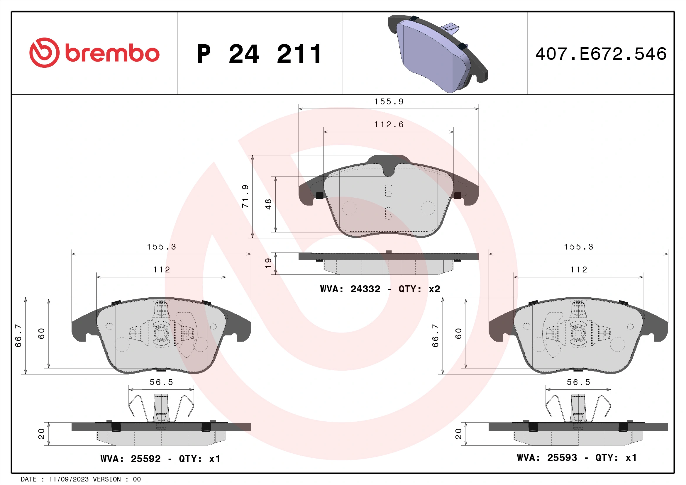 BREMBO P24211