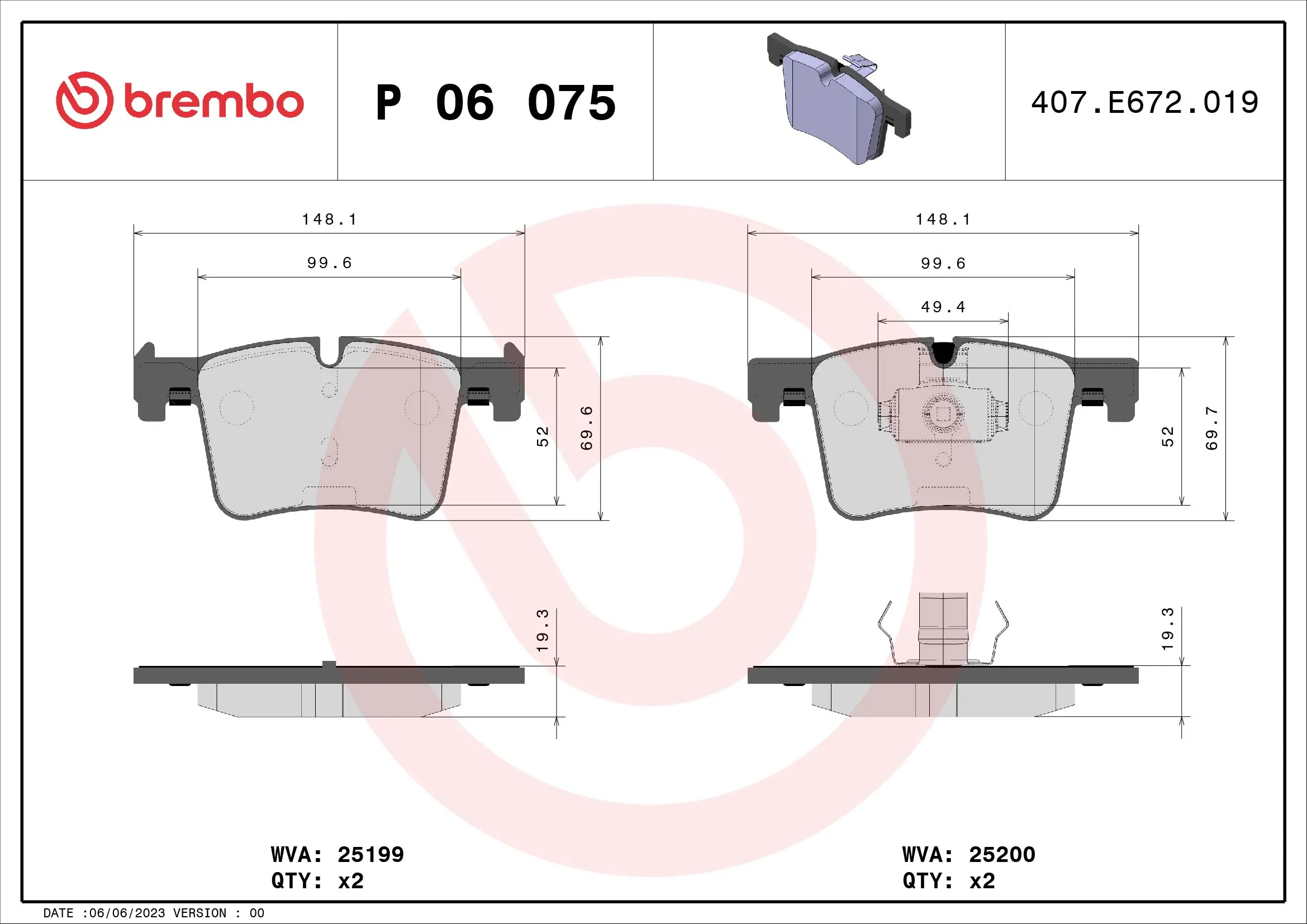 BREMBO P06075