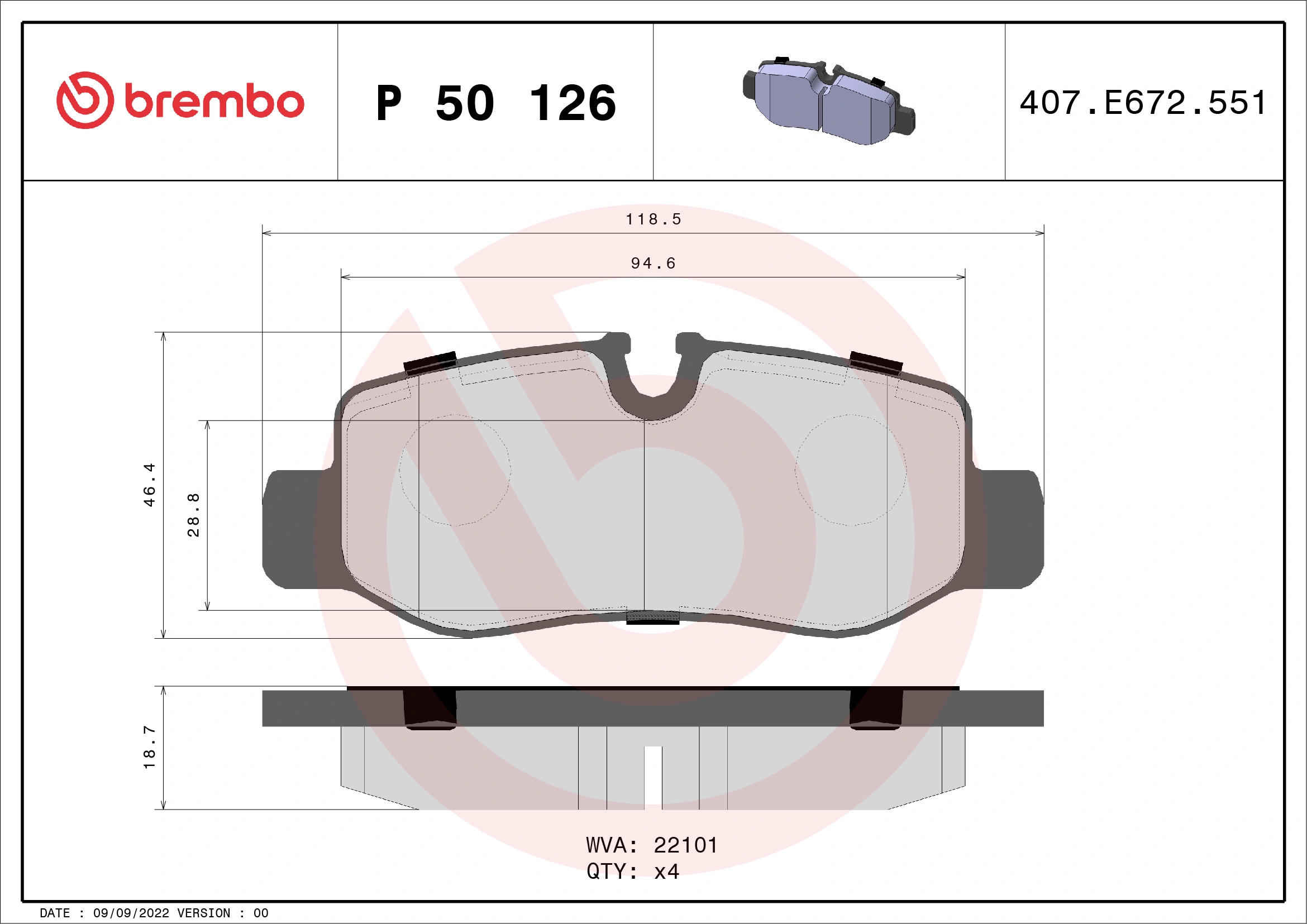 BREMBO P50126
