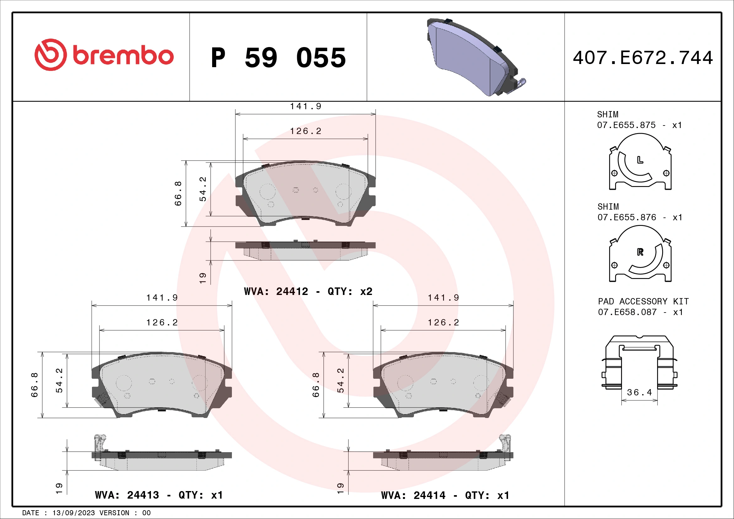 BREMBO P59055