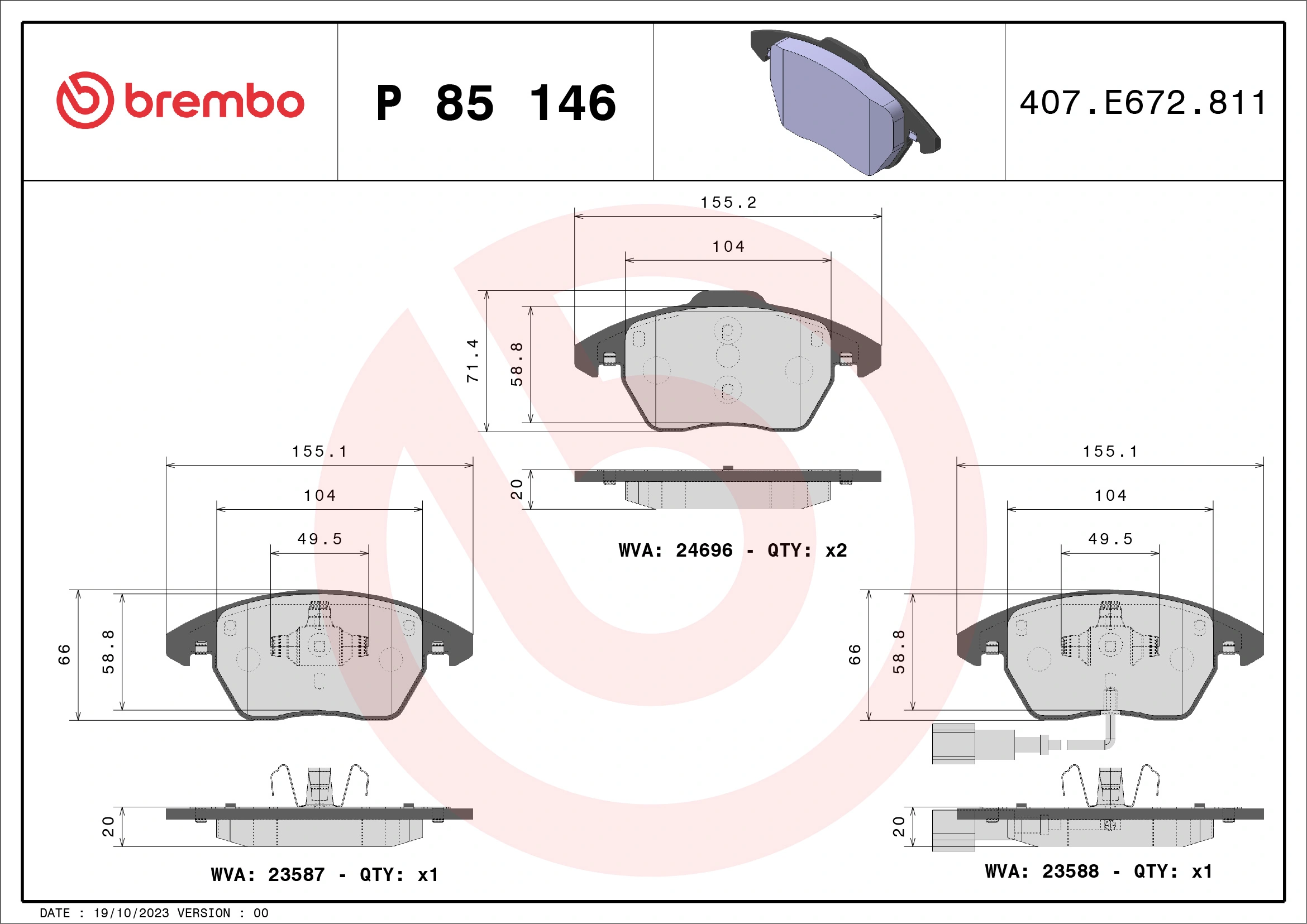 BREMBO P85146
