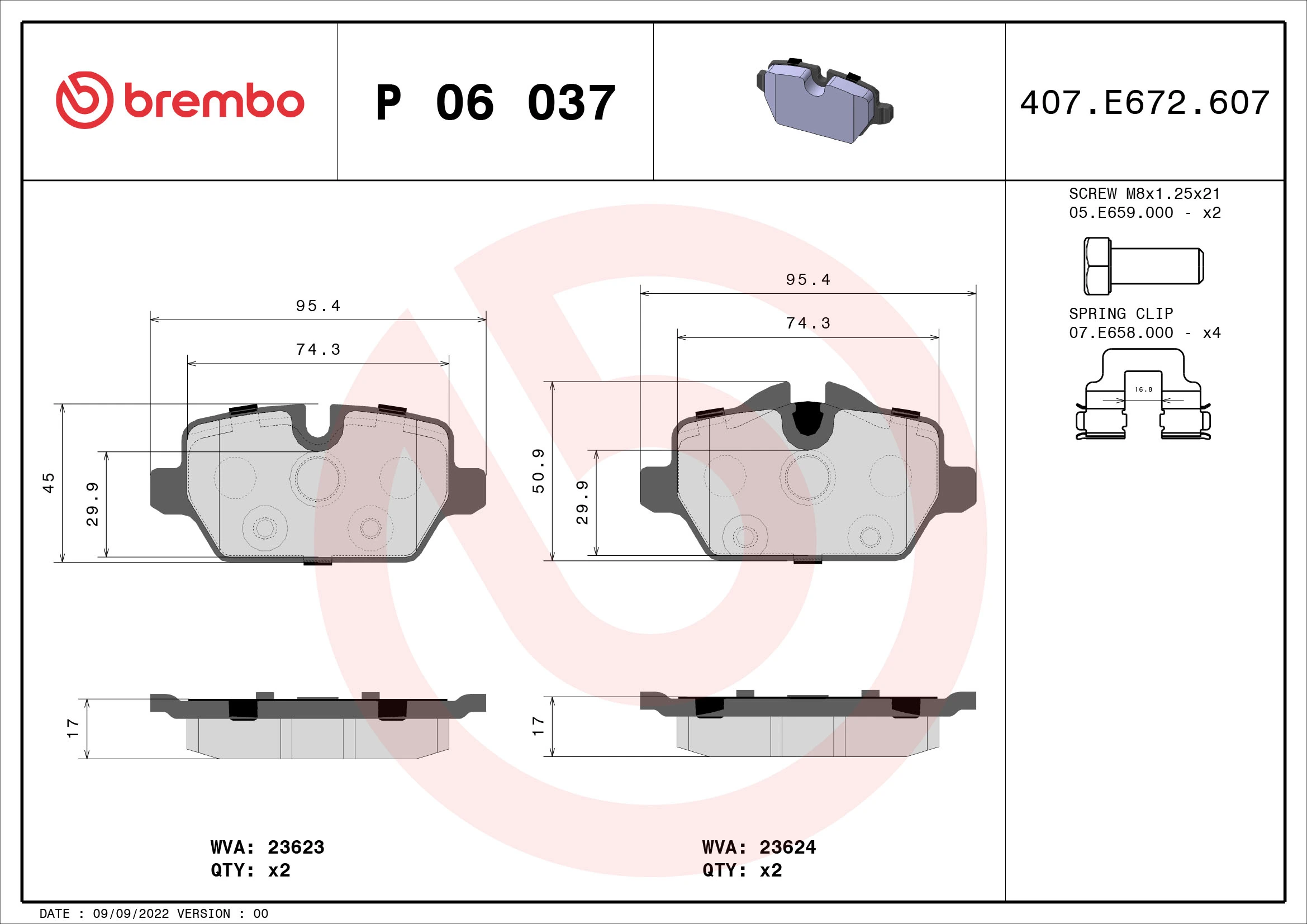 BREMBO P06037