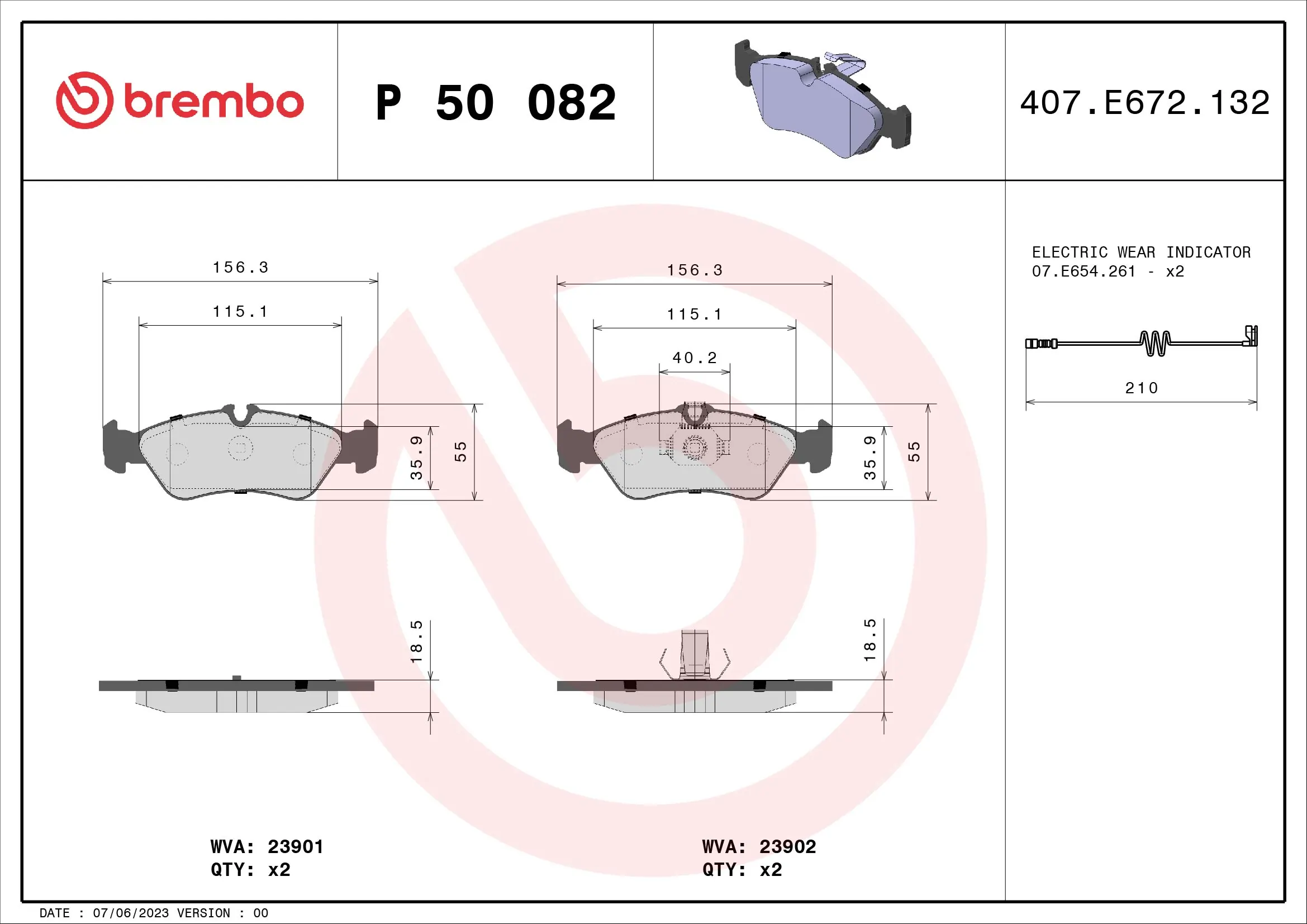 BREMBO P50082