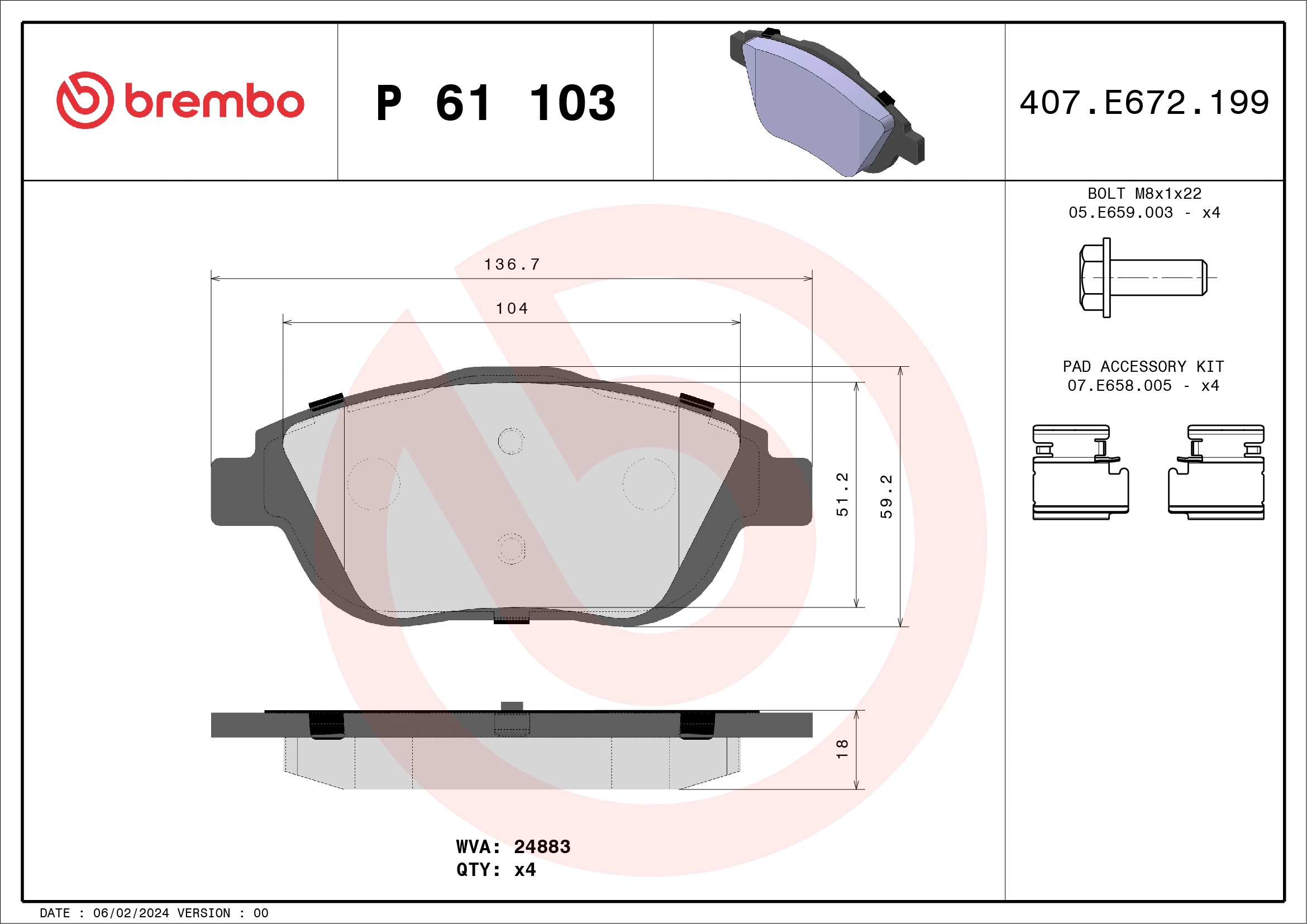 BREMBO P61103