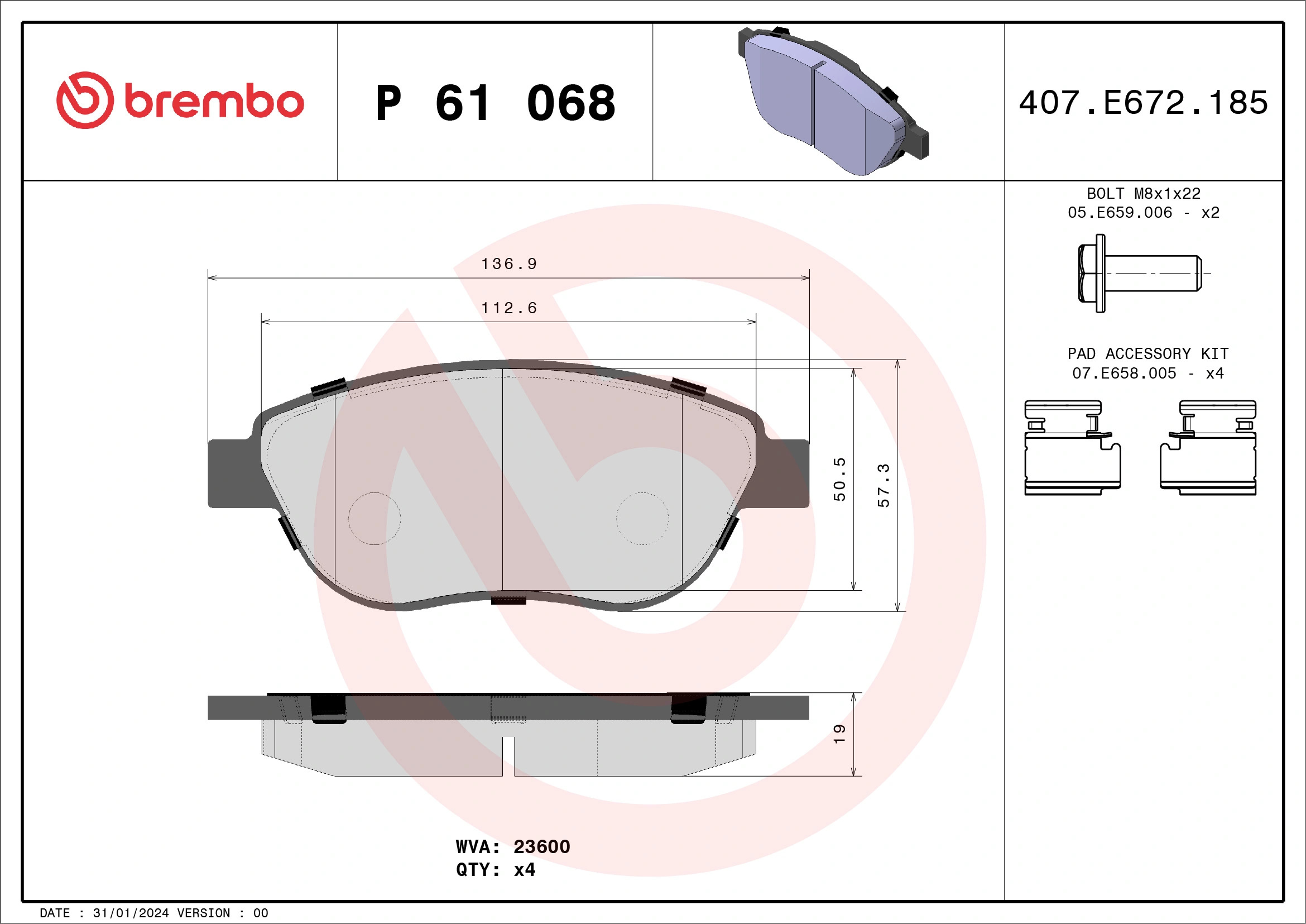 BREMBO P61068