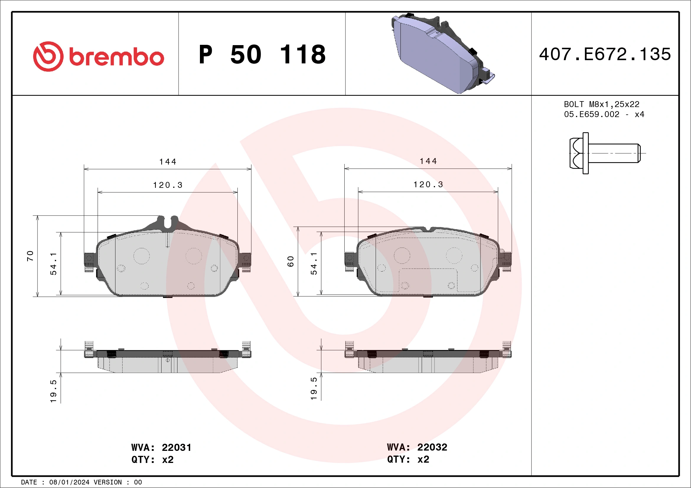 BREMBO P50118