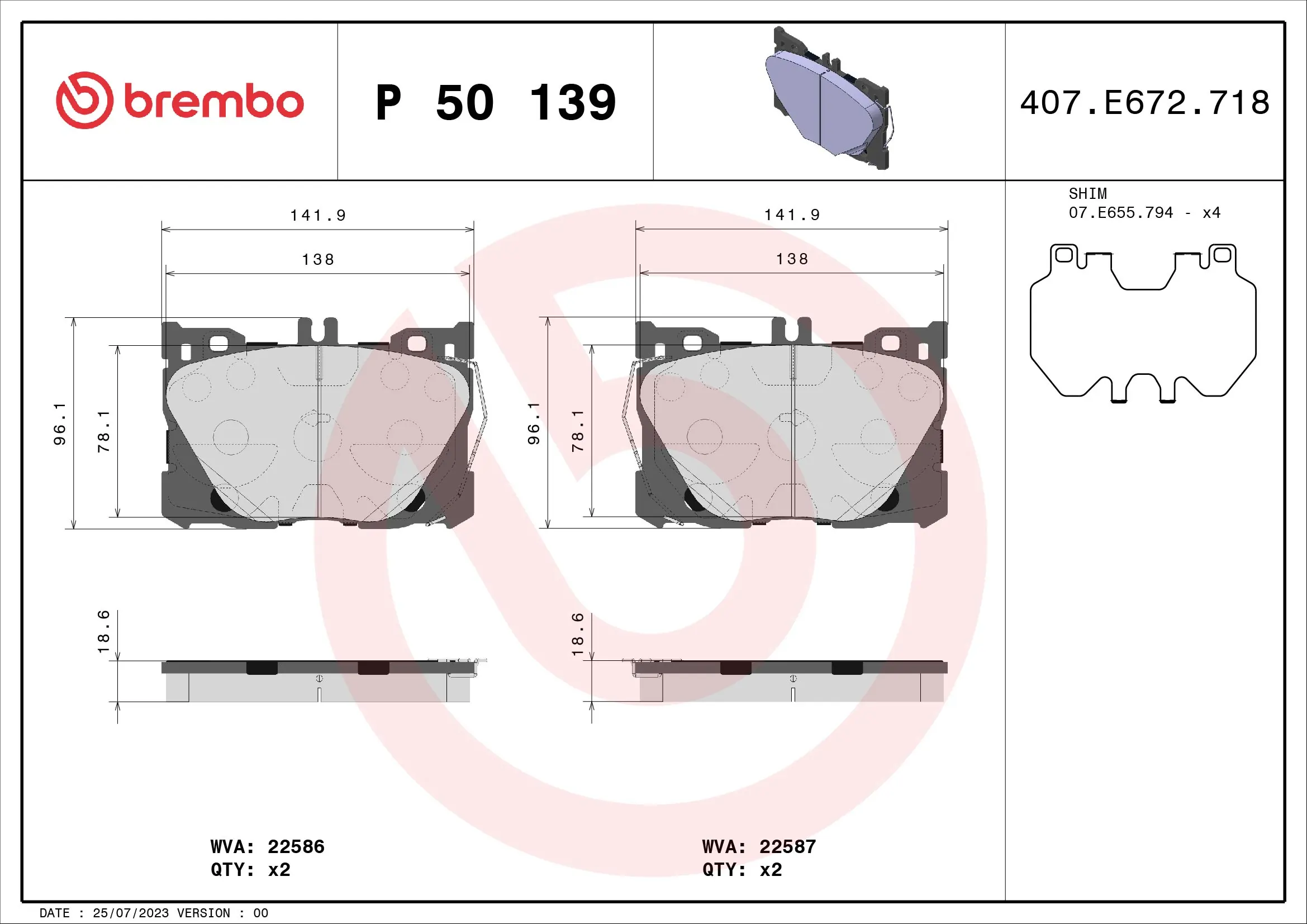BREMBO P50139