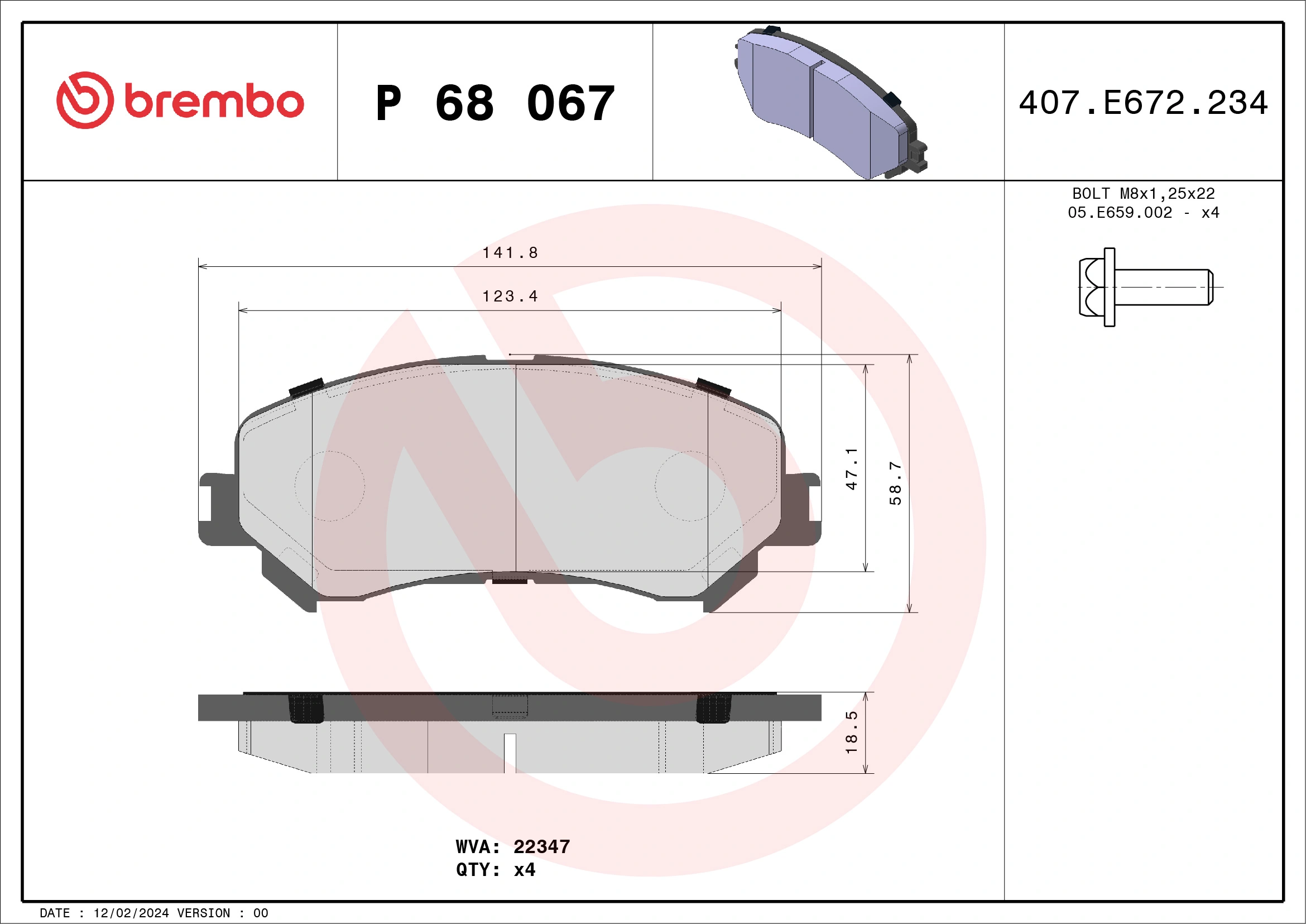 BREMBO P68067