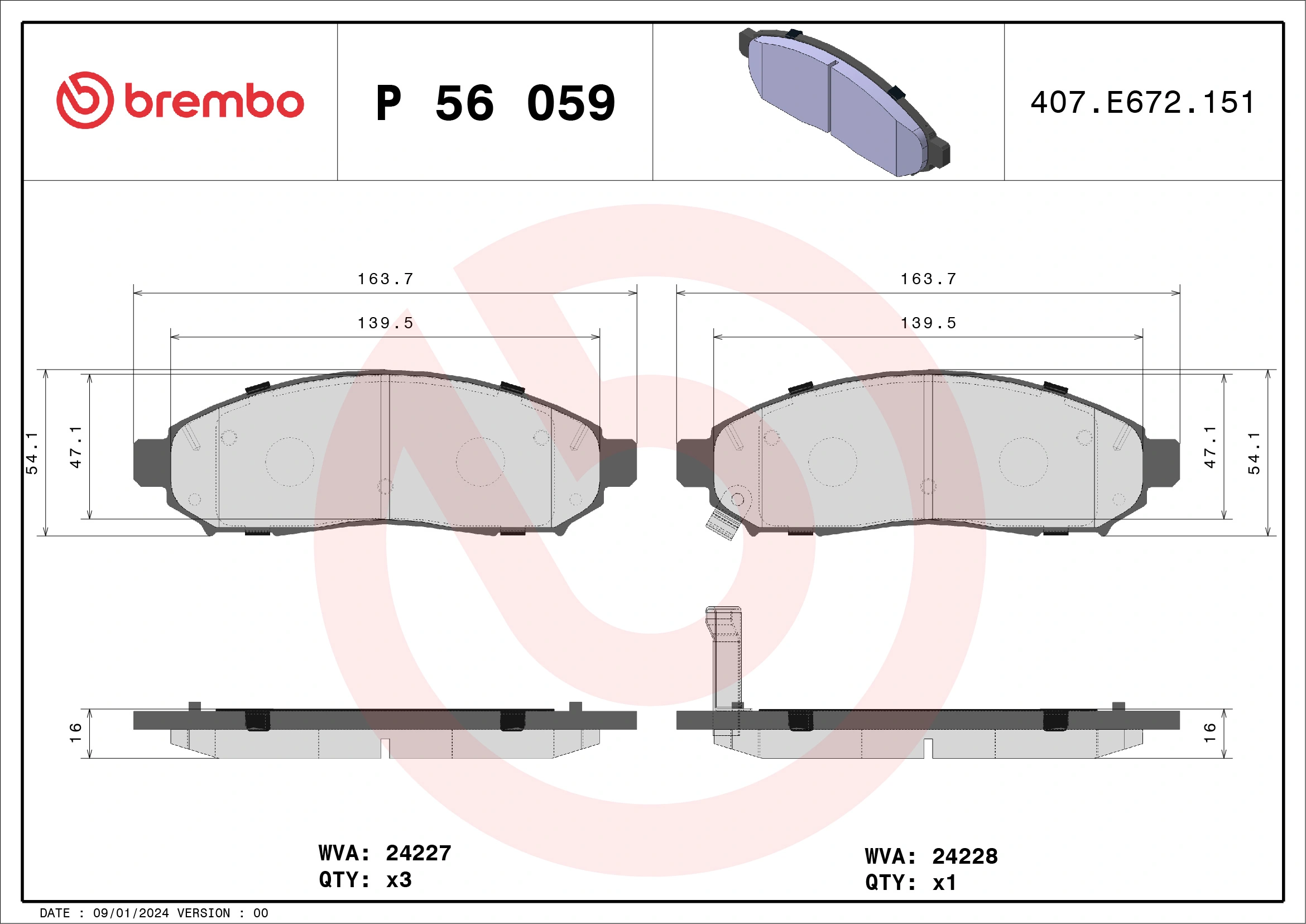 BREMBO P56059