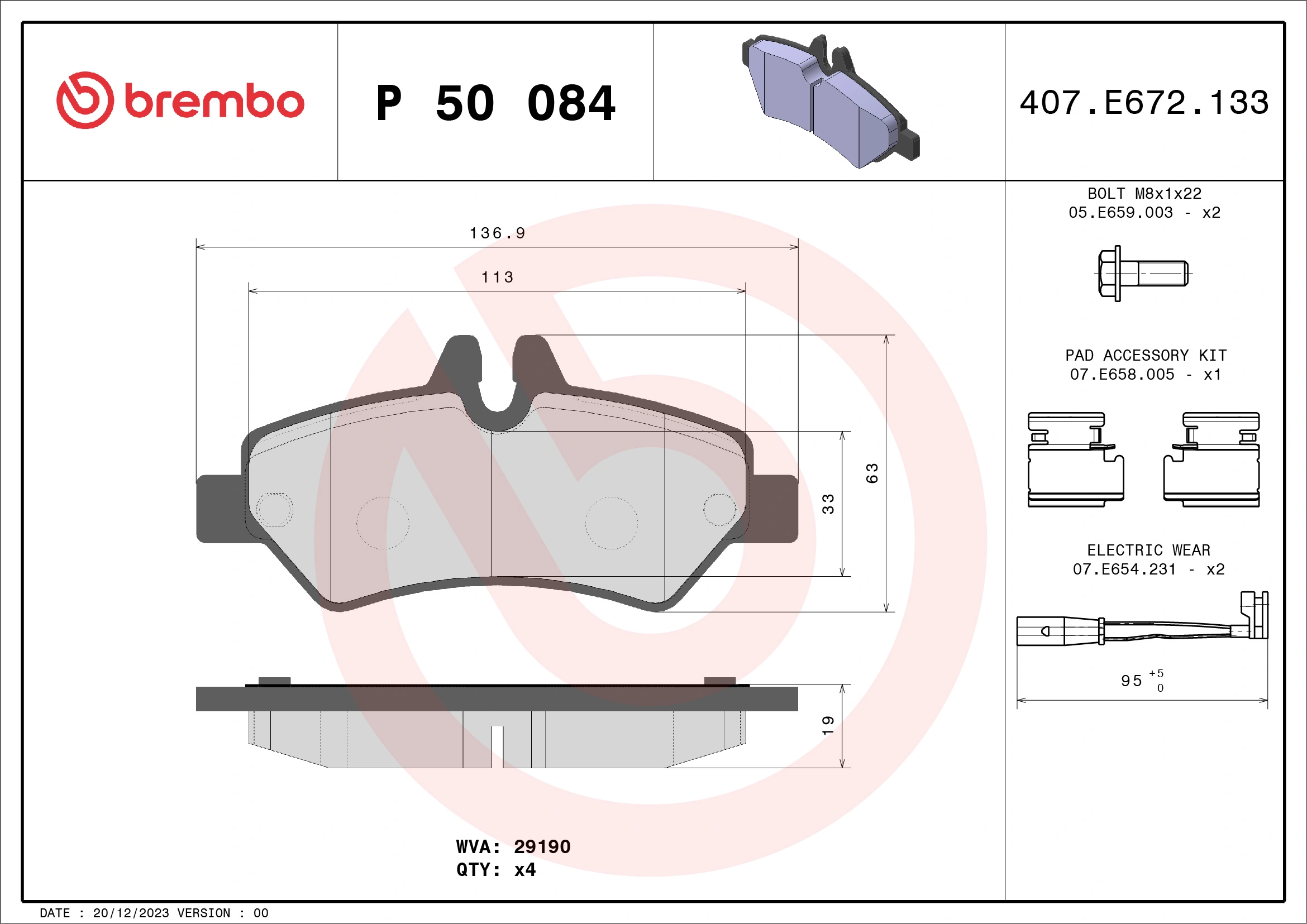 BREMBO P50084
