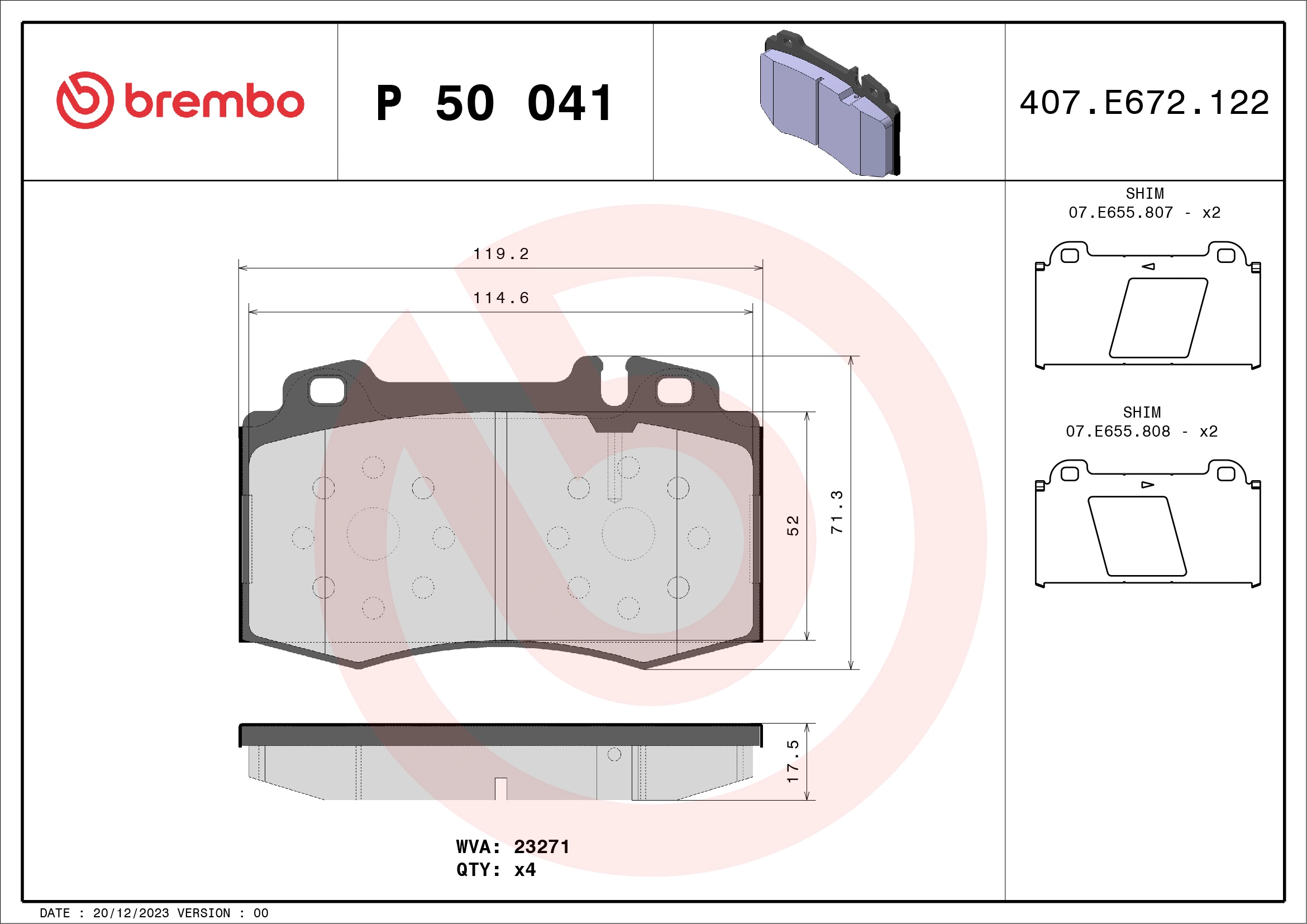 BREMBO P50041