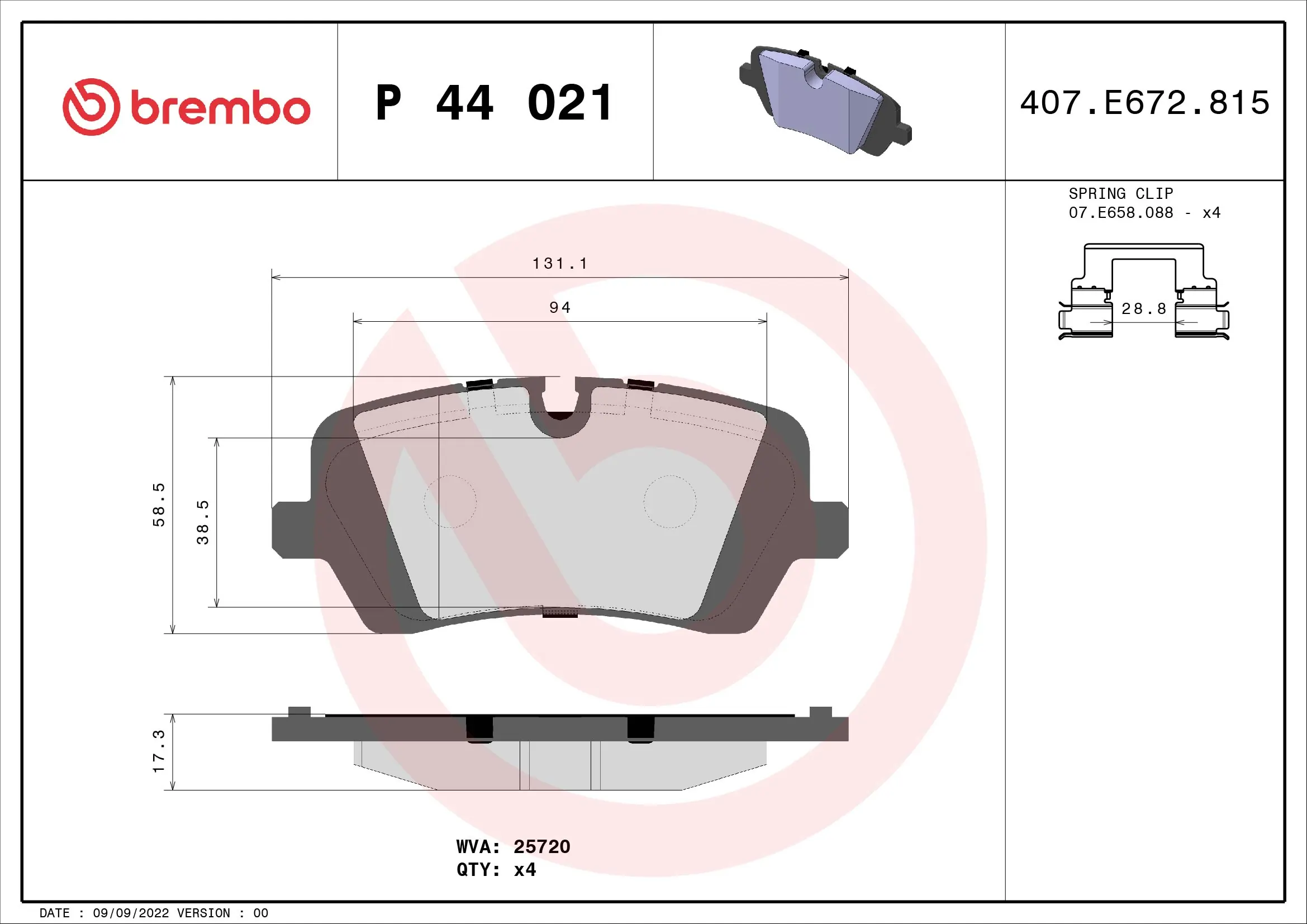 BREMBO P44021