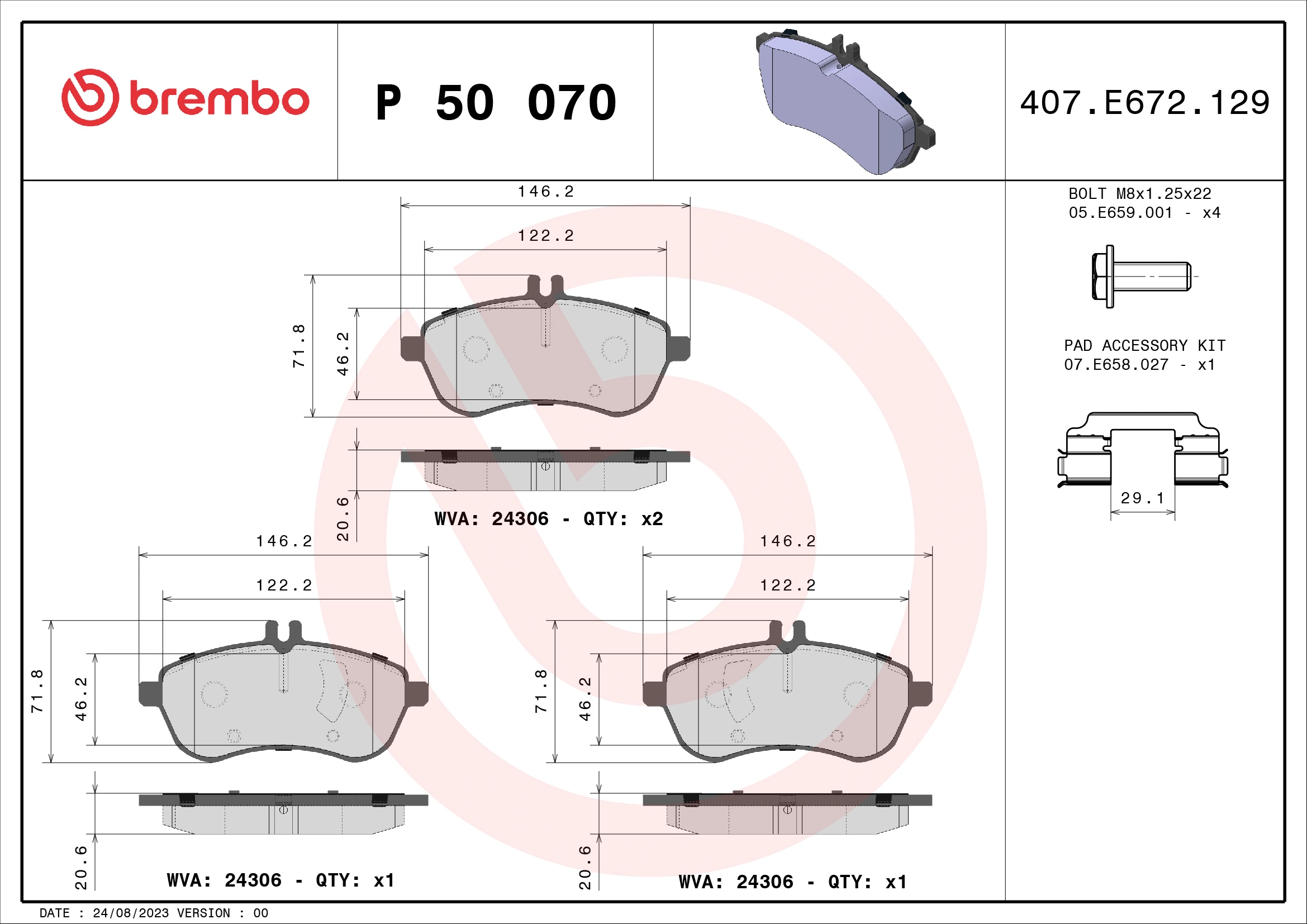 BREMBO P50070
