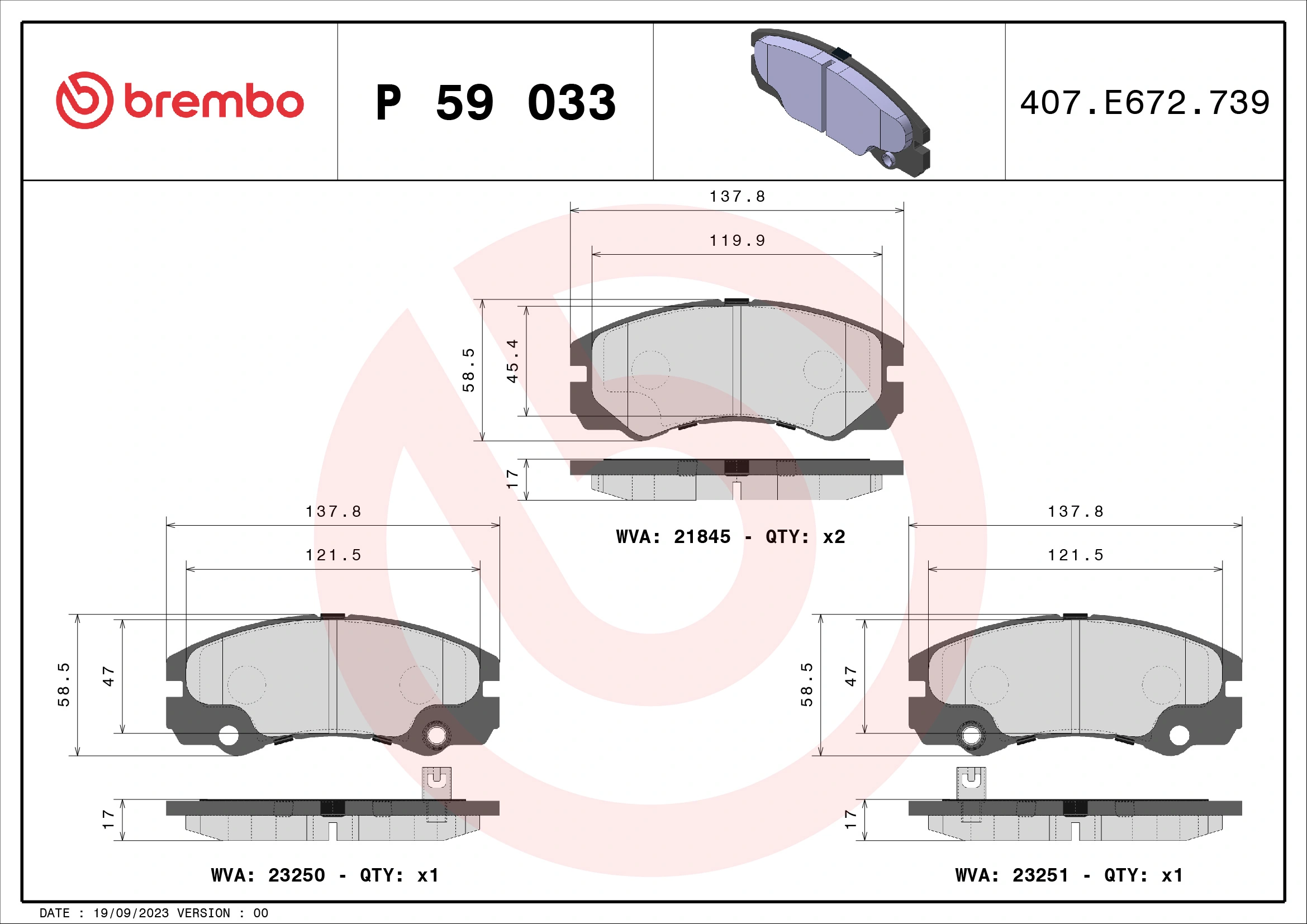 BREMBO P59033