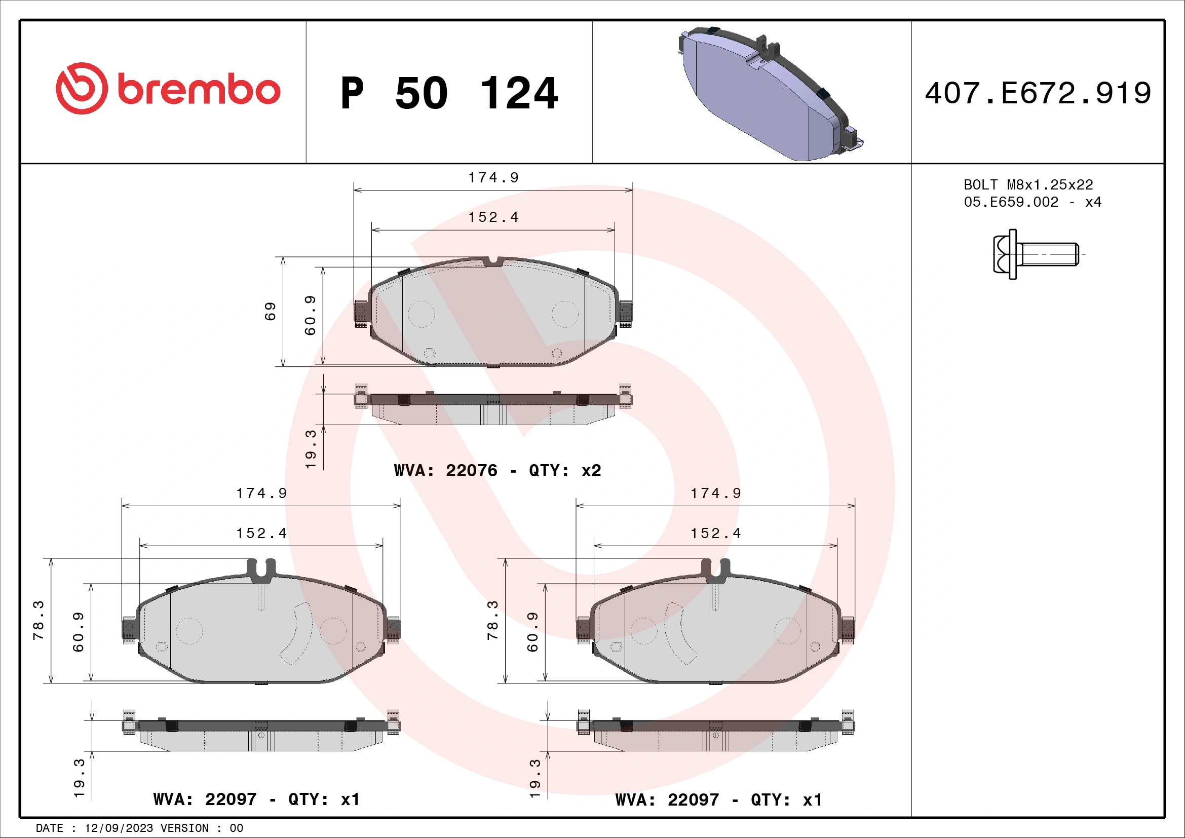BREMBO P50124