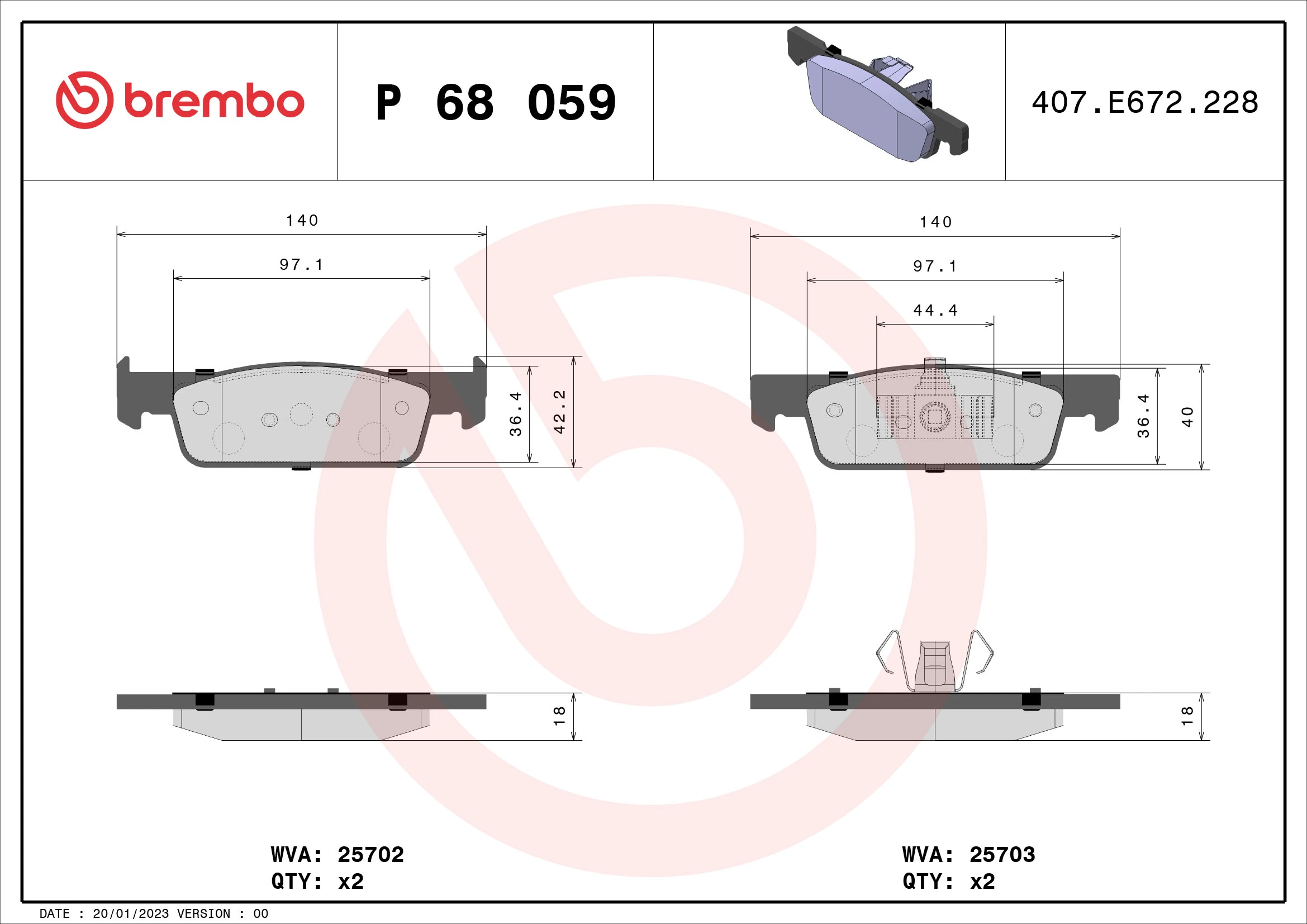BREMBO P68059