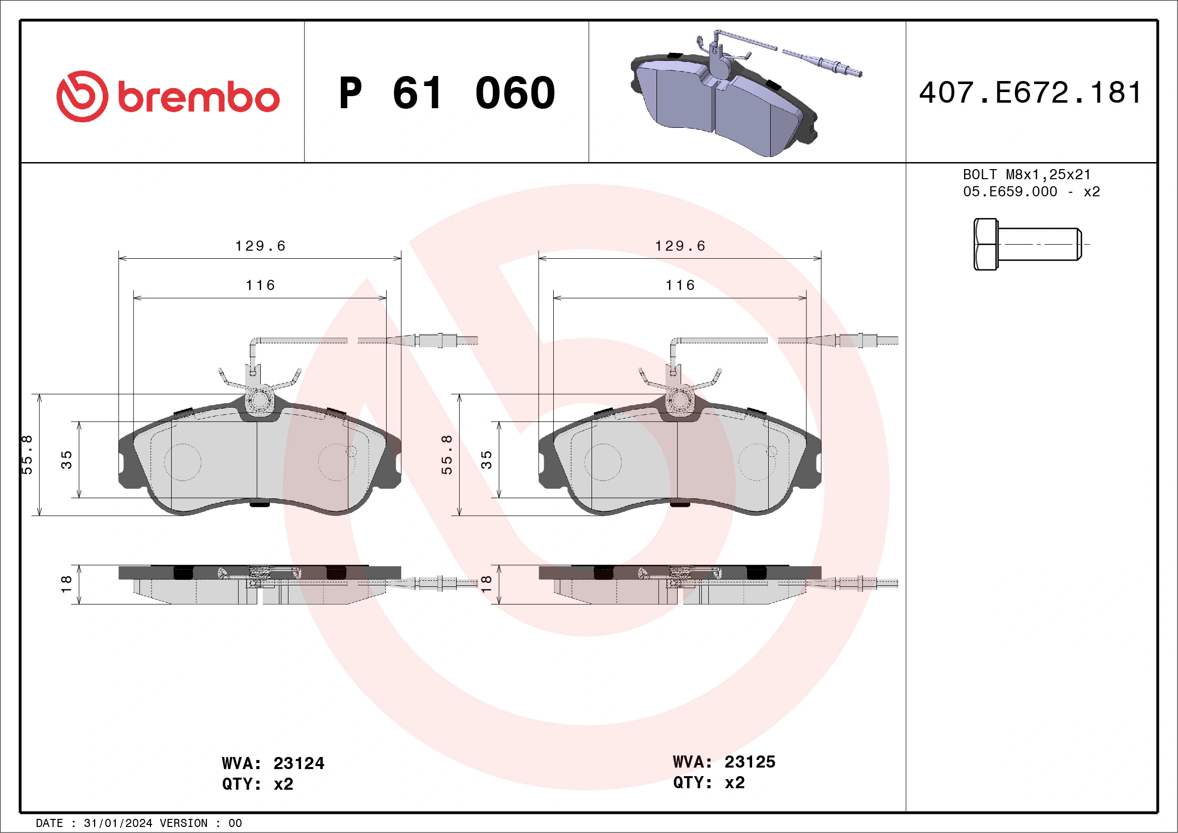 BREMBO P61060