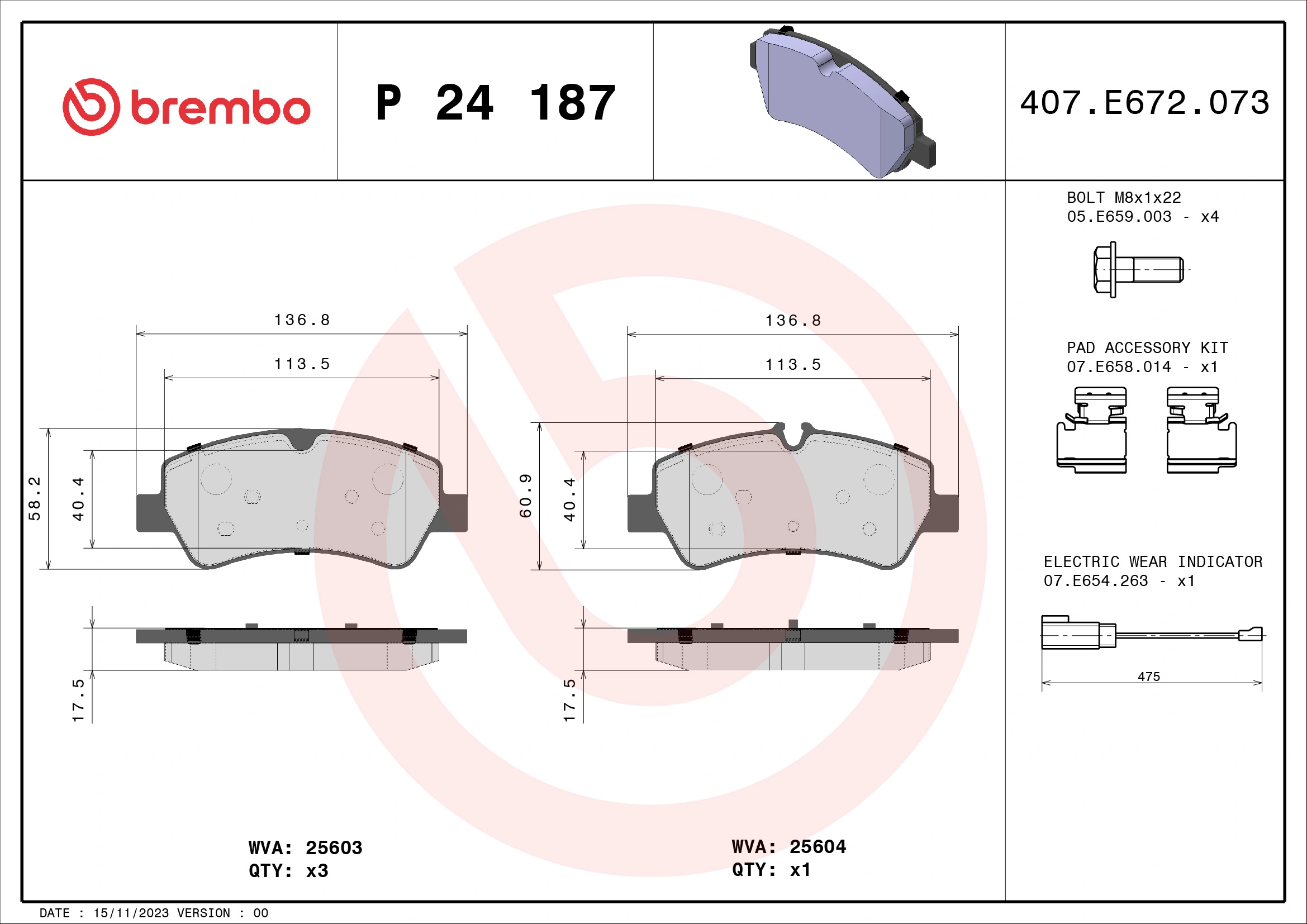 BREMBO P24187