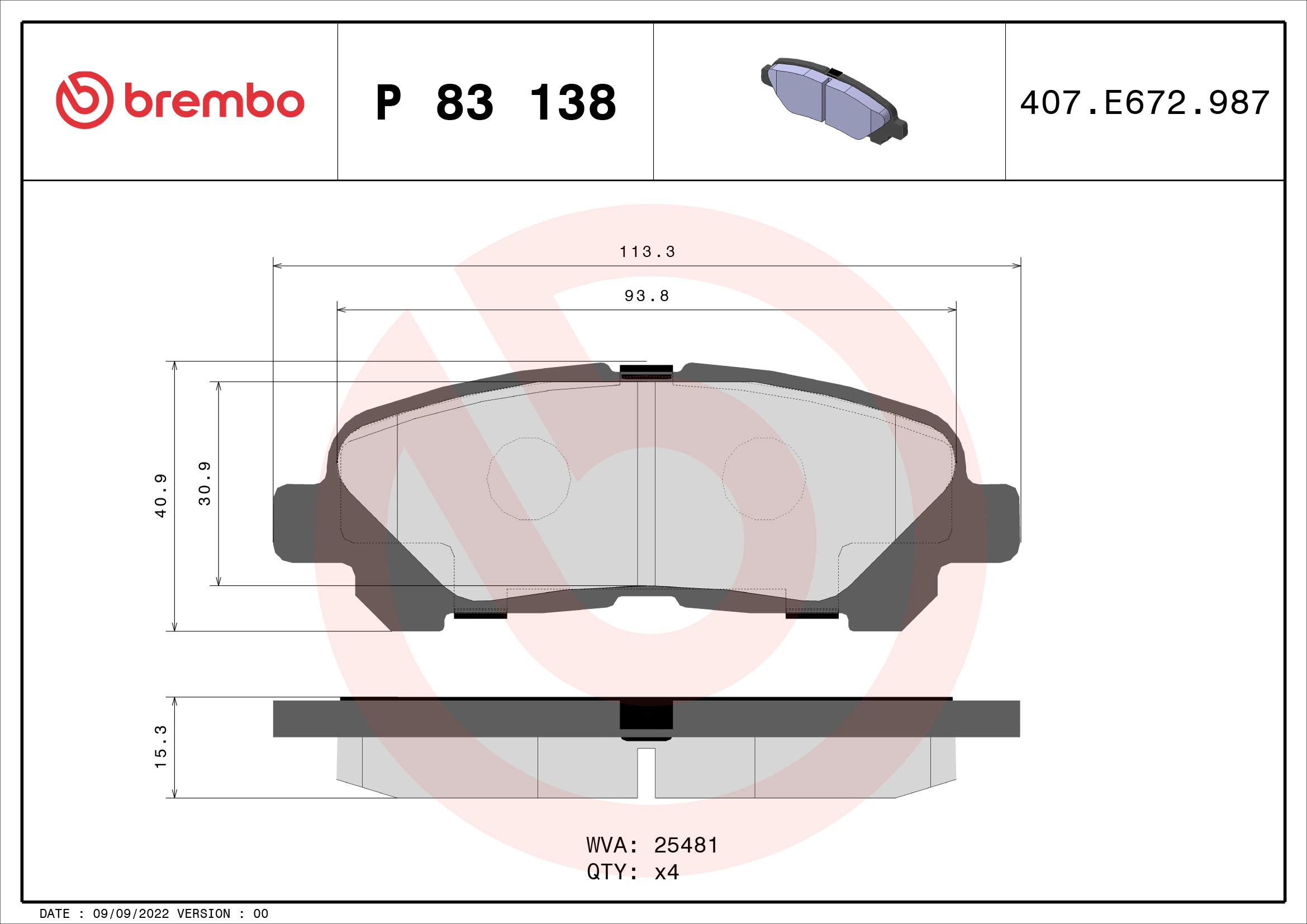 BREMBO P83138