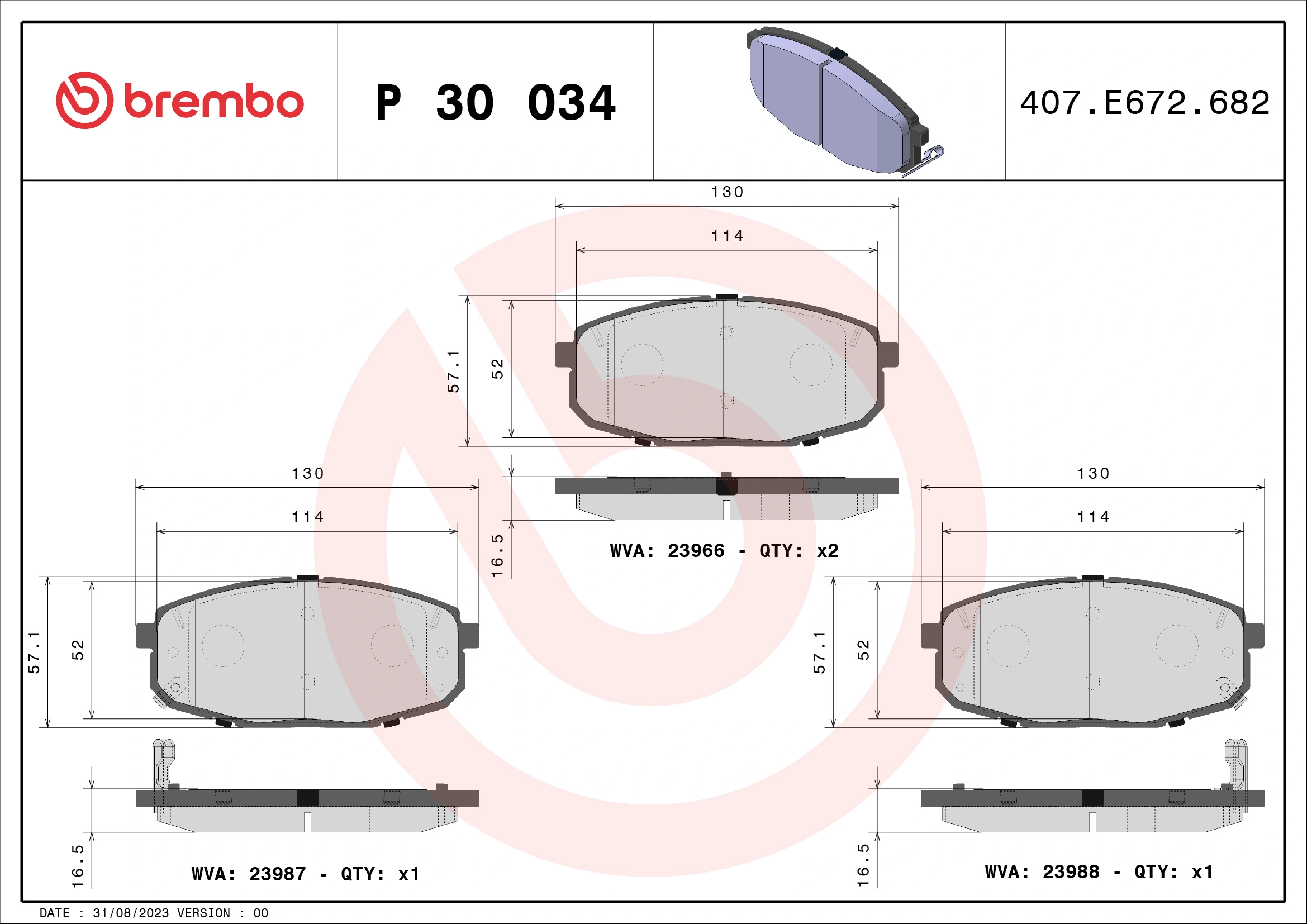 BREMBO P30034