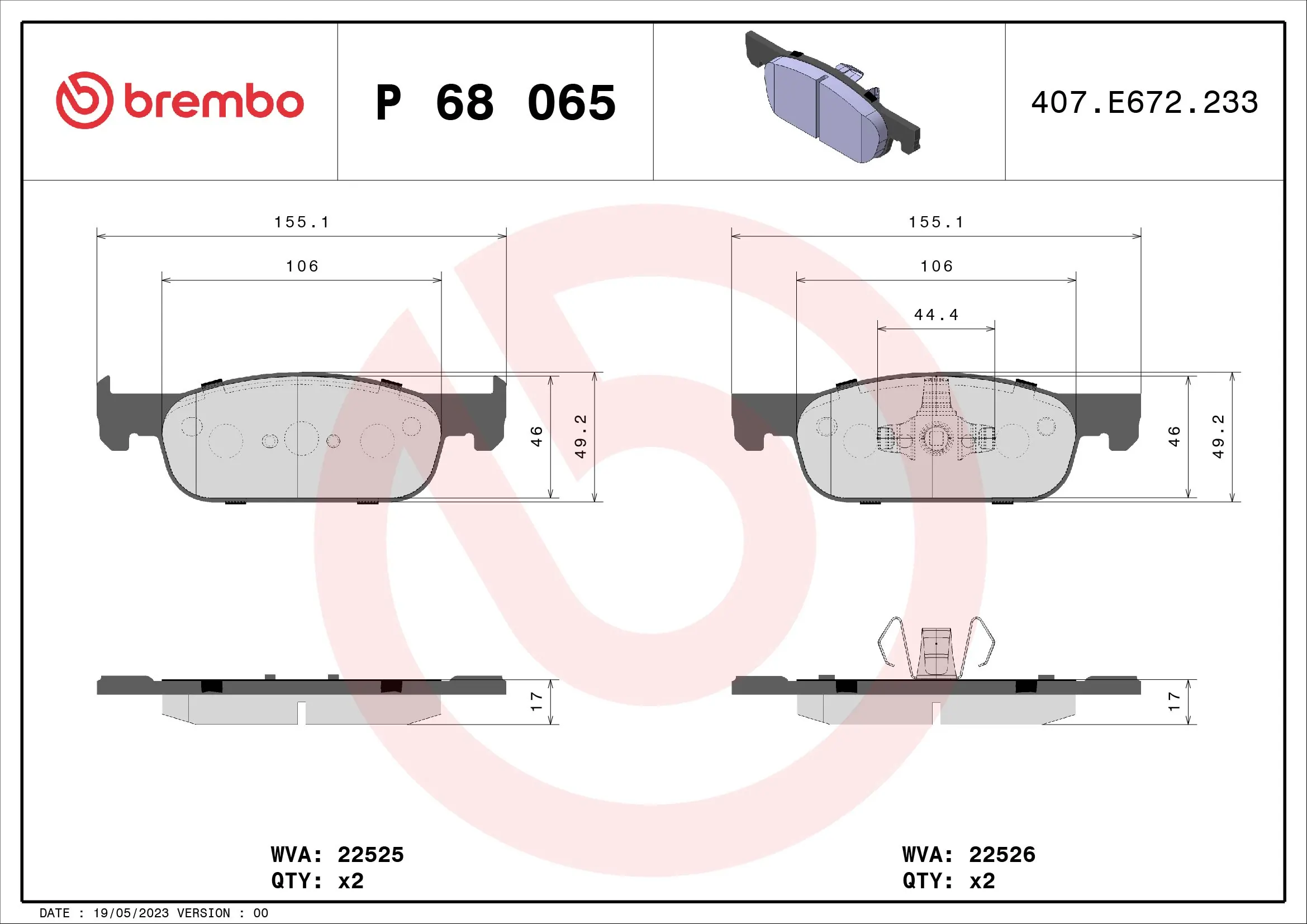 BREMBO P68065