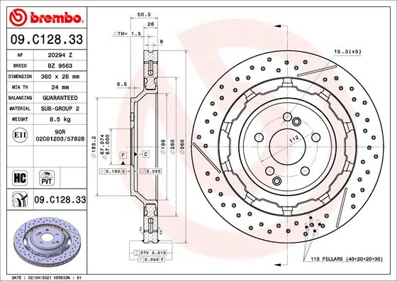 BREMBO 09C12833