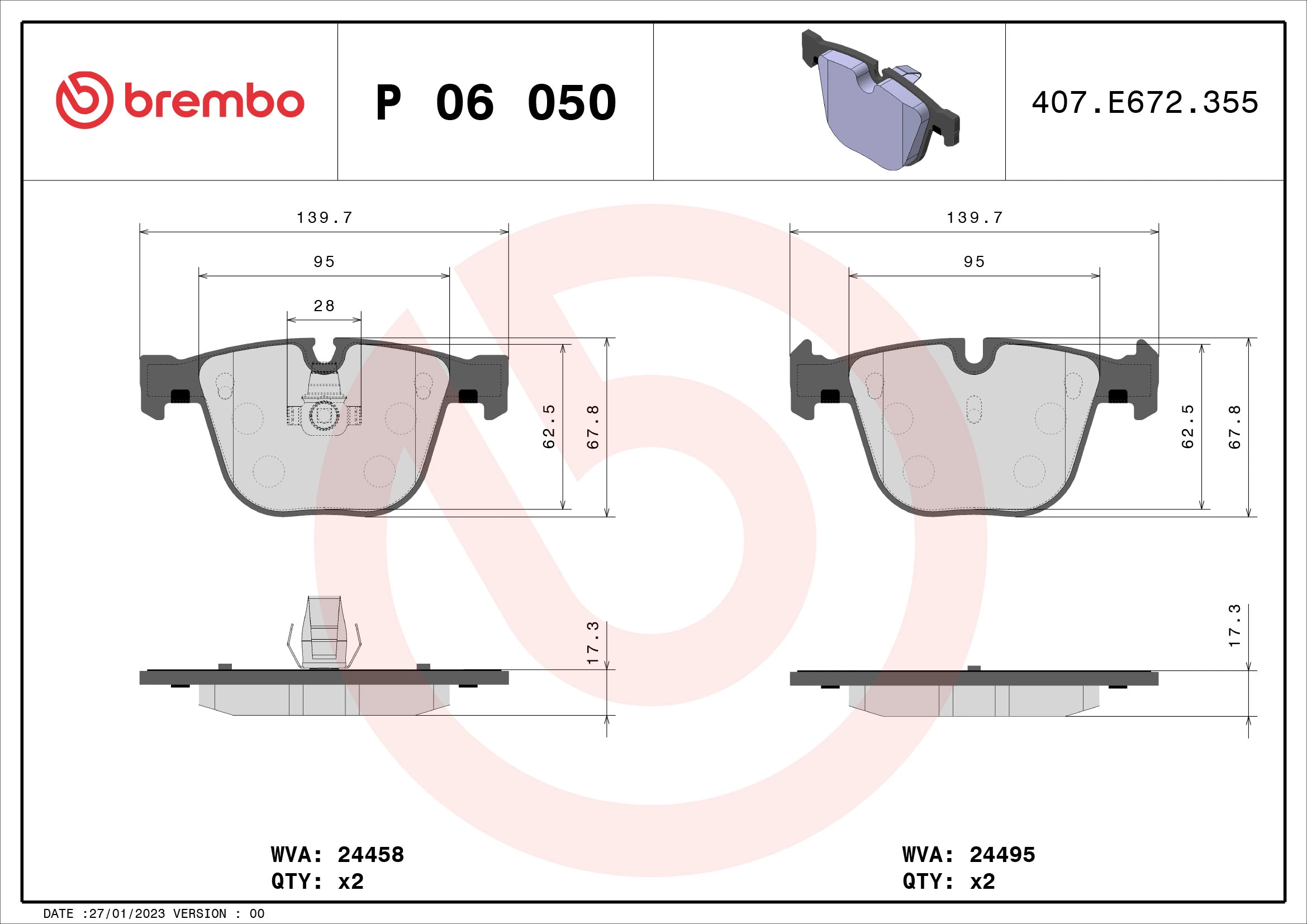 BREMBO P06050