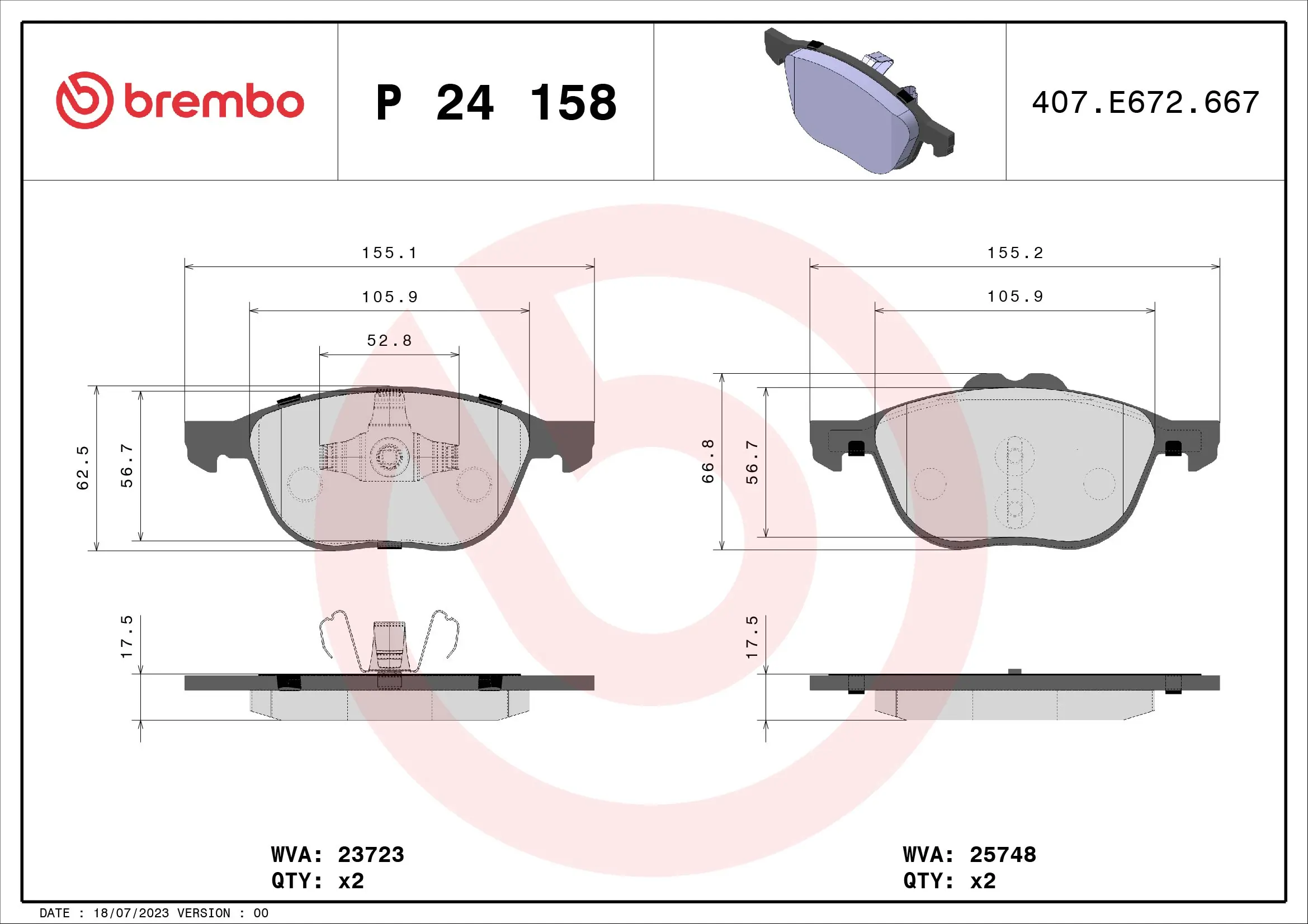 BREMBO P24158