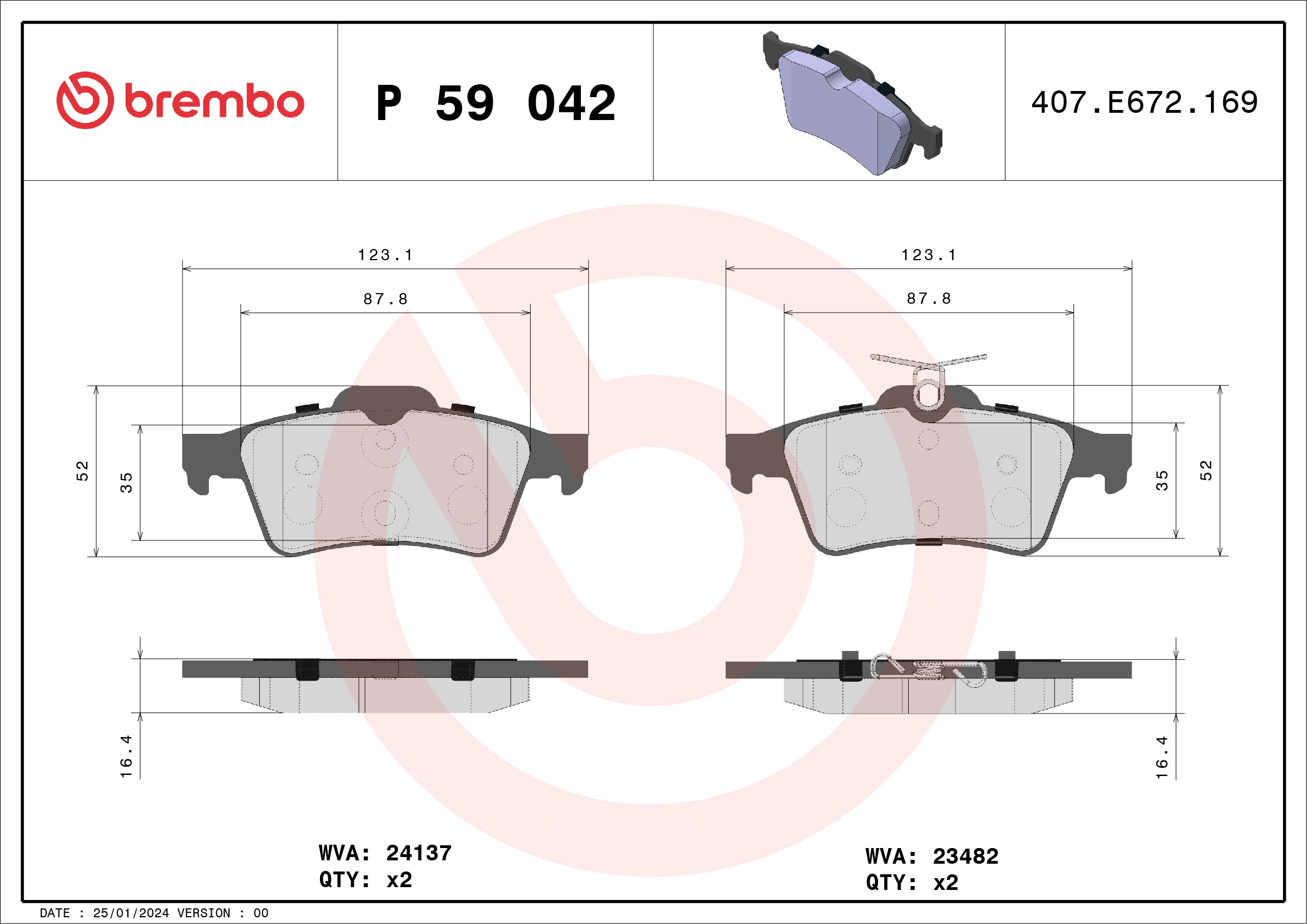 BREMBO P59042