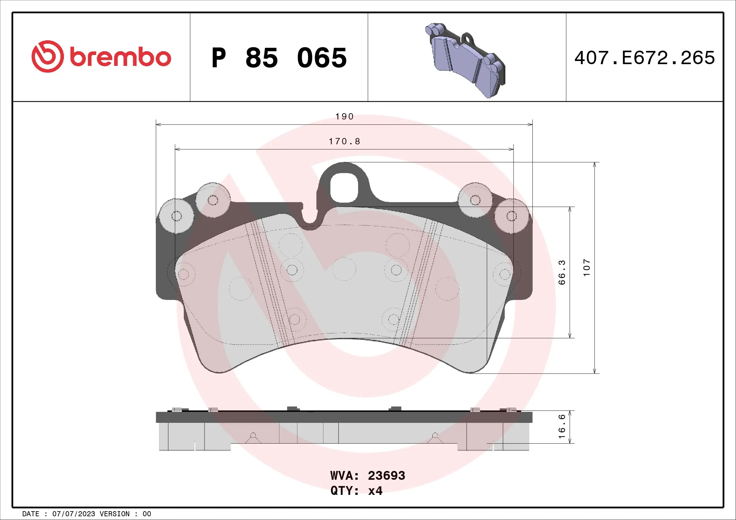 BREMBO P85065