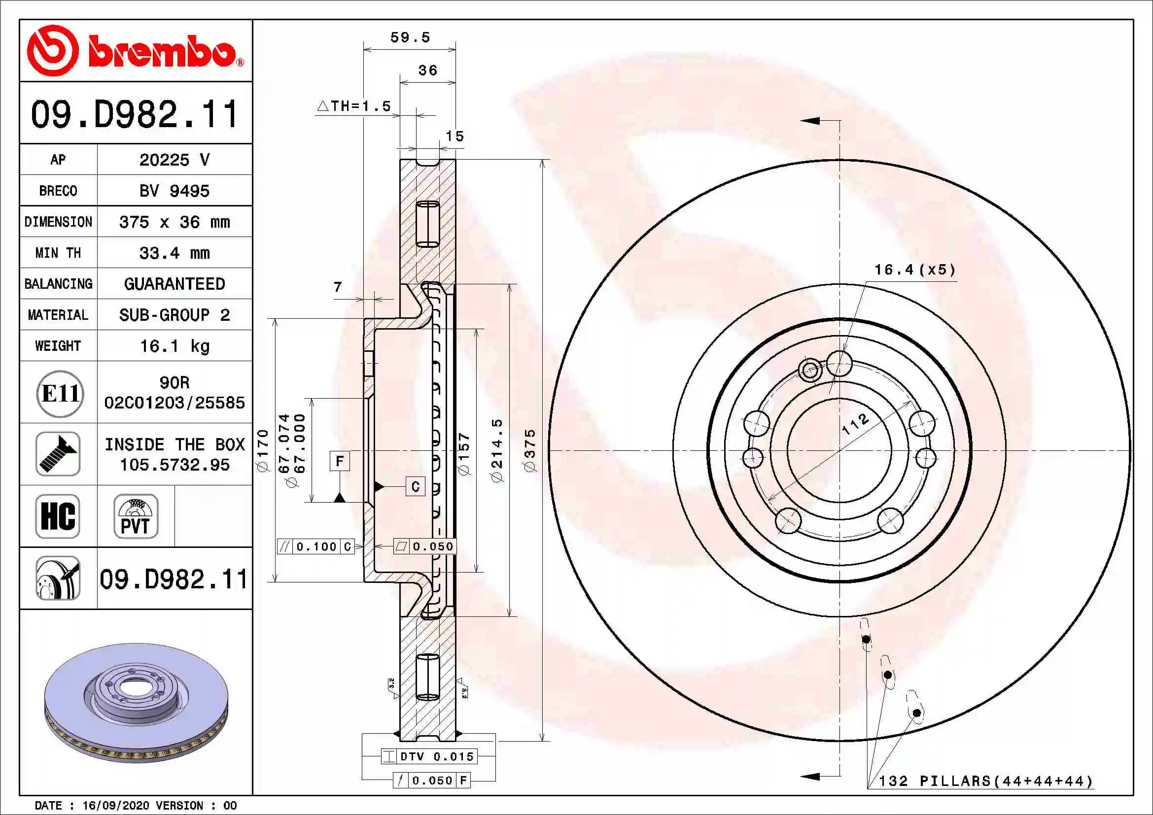 BREMBO 09D98211