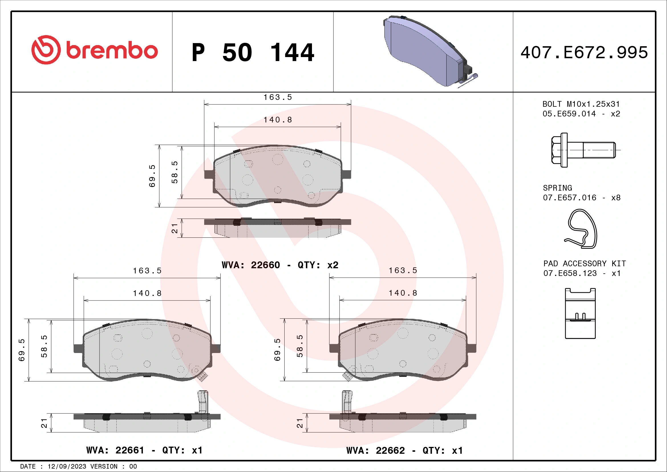 BREMBO P50144